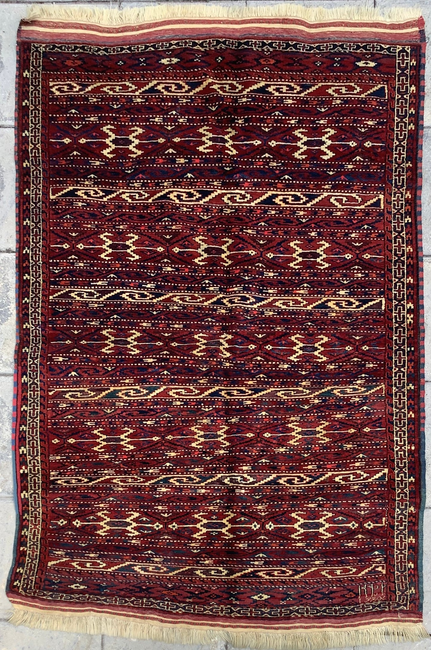 TURKMEN ANTIQUE TRIBAL TENT RUG