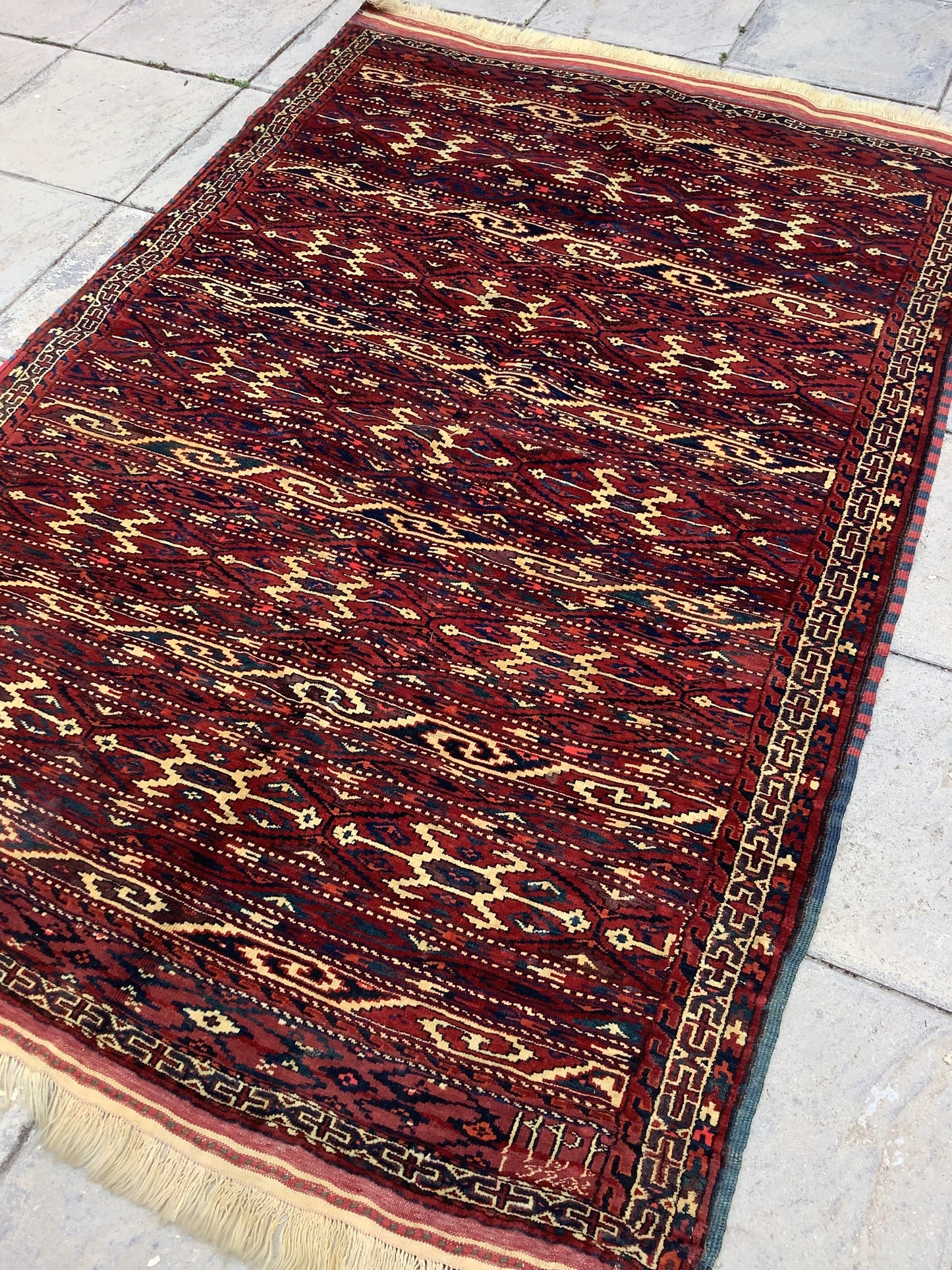 TURKMEN ANTIQUE TRIBAL TENT RUG
