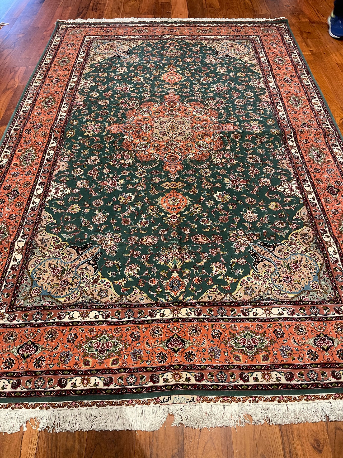 Superfine Green Tabriz