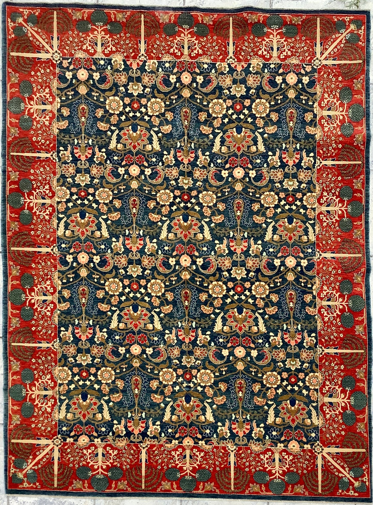 Samsun Blue Vase Carpet