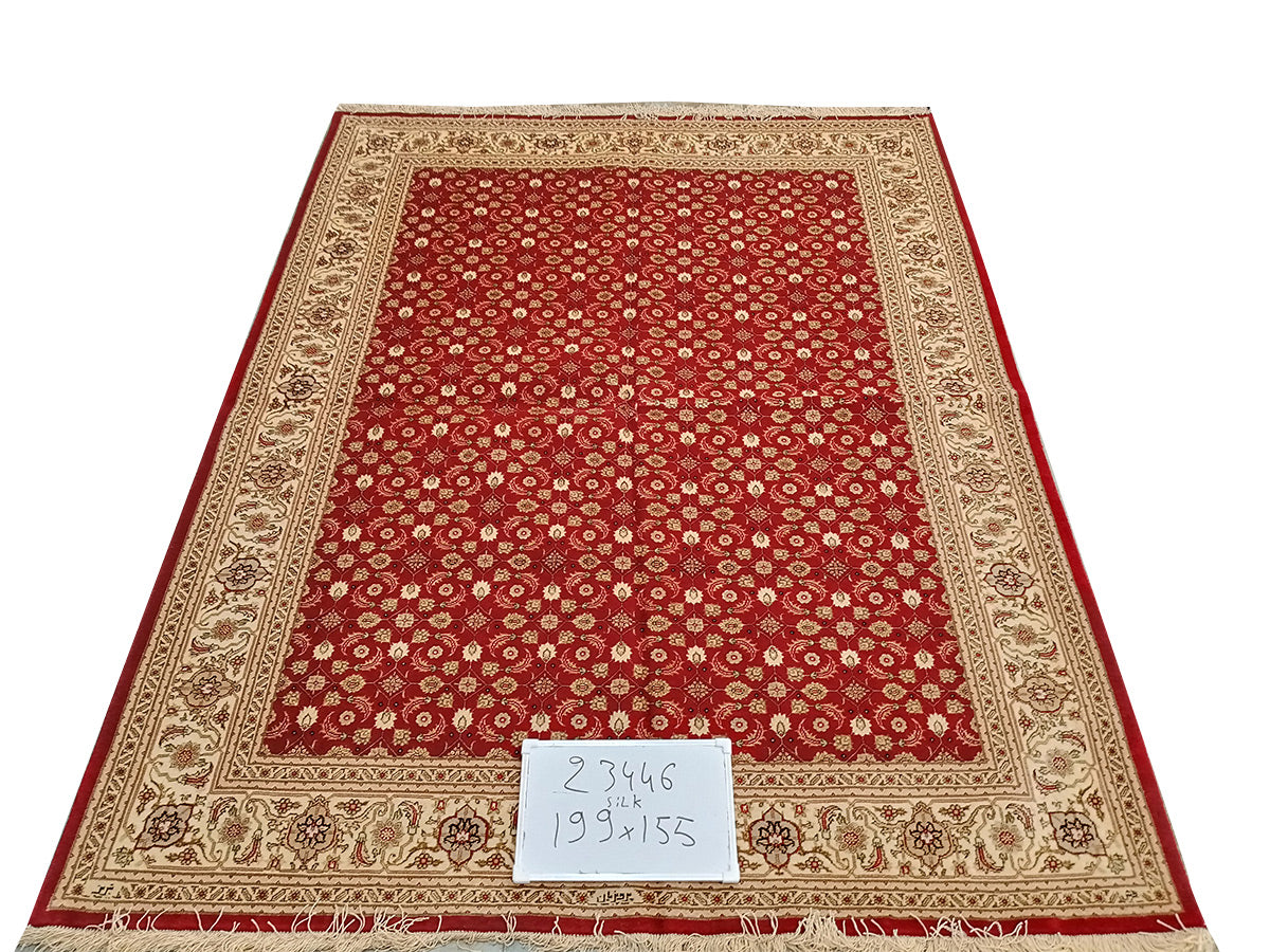 MAHI RED ON SILK