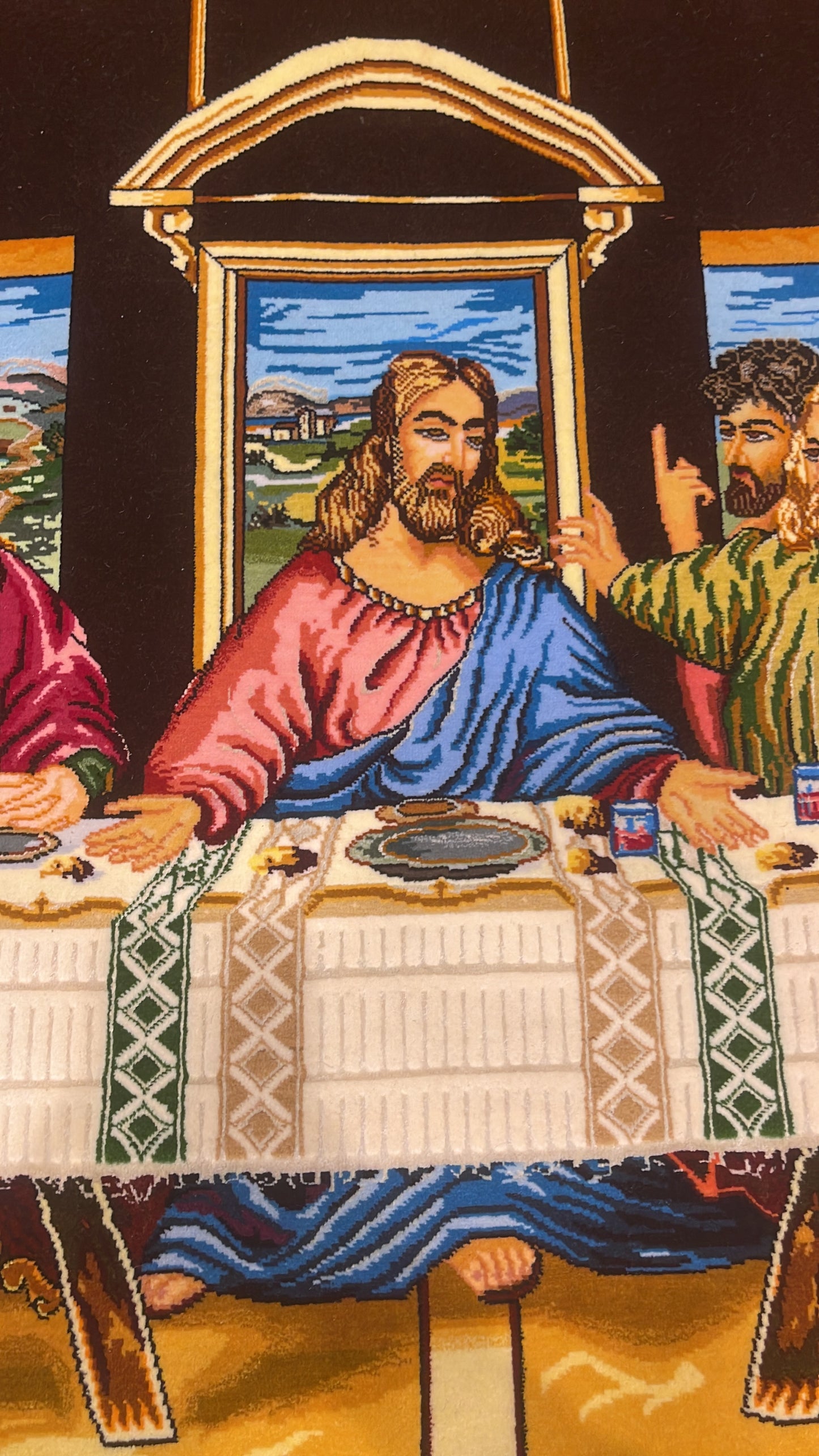 THE LAST SUPPER SAFFRON SILK