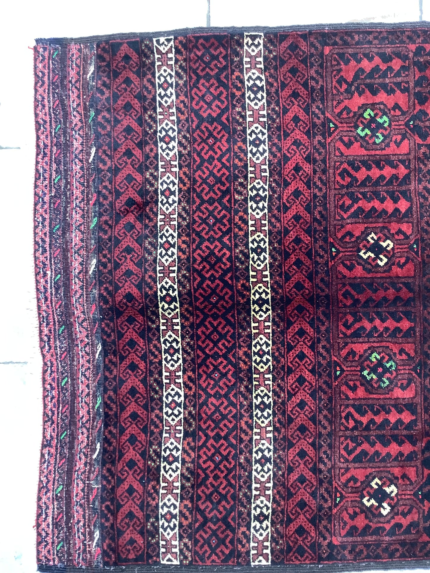 PEACOCK ANTIQUE BALUCH SOFREH