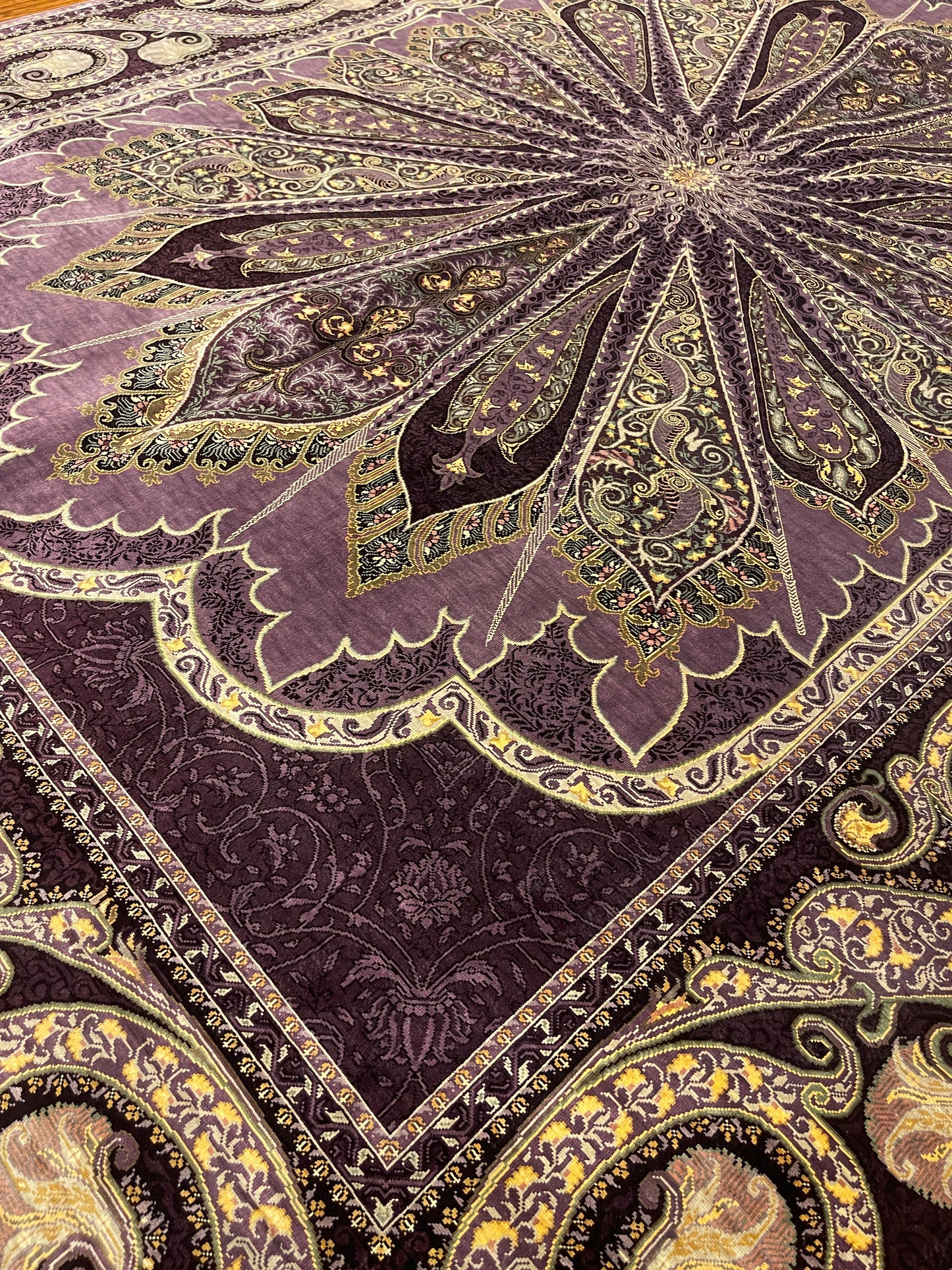 Purple Sunburst, A Pure Silk Hereke