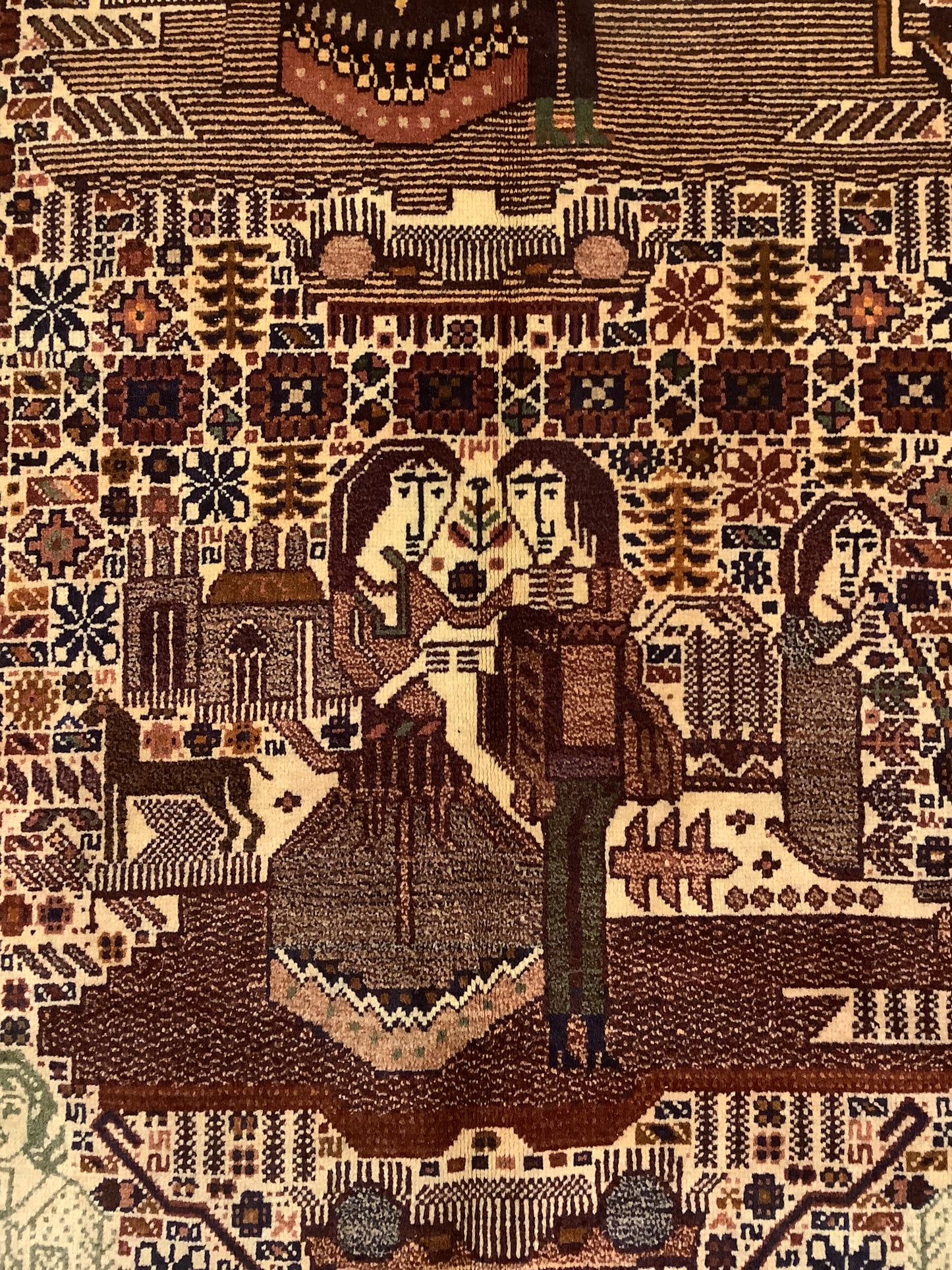 PAIR OF ANTIQUE WEDDING RUGS