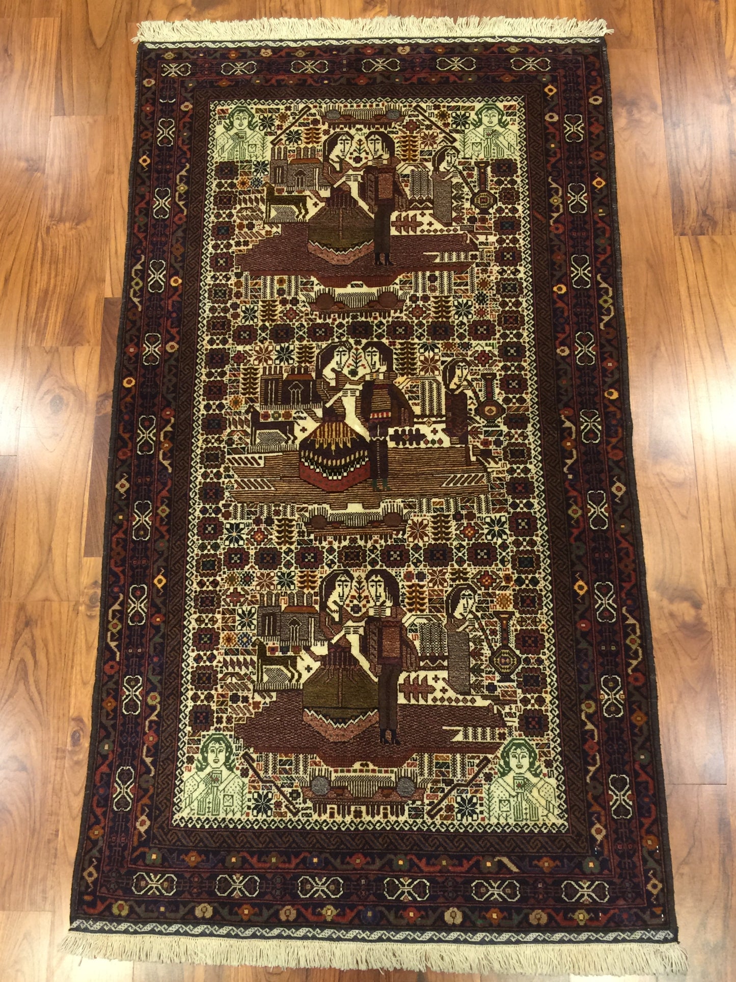 PAIR OF ANTIQUE WEDDING RUGS