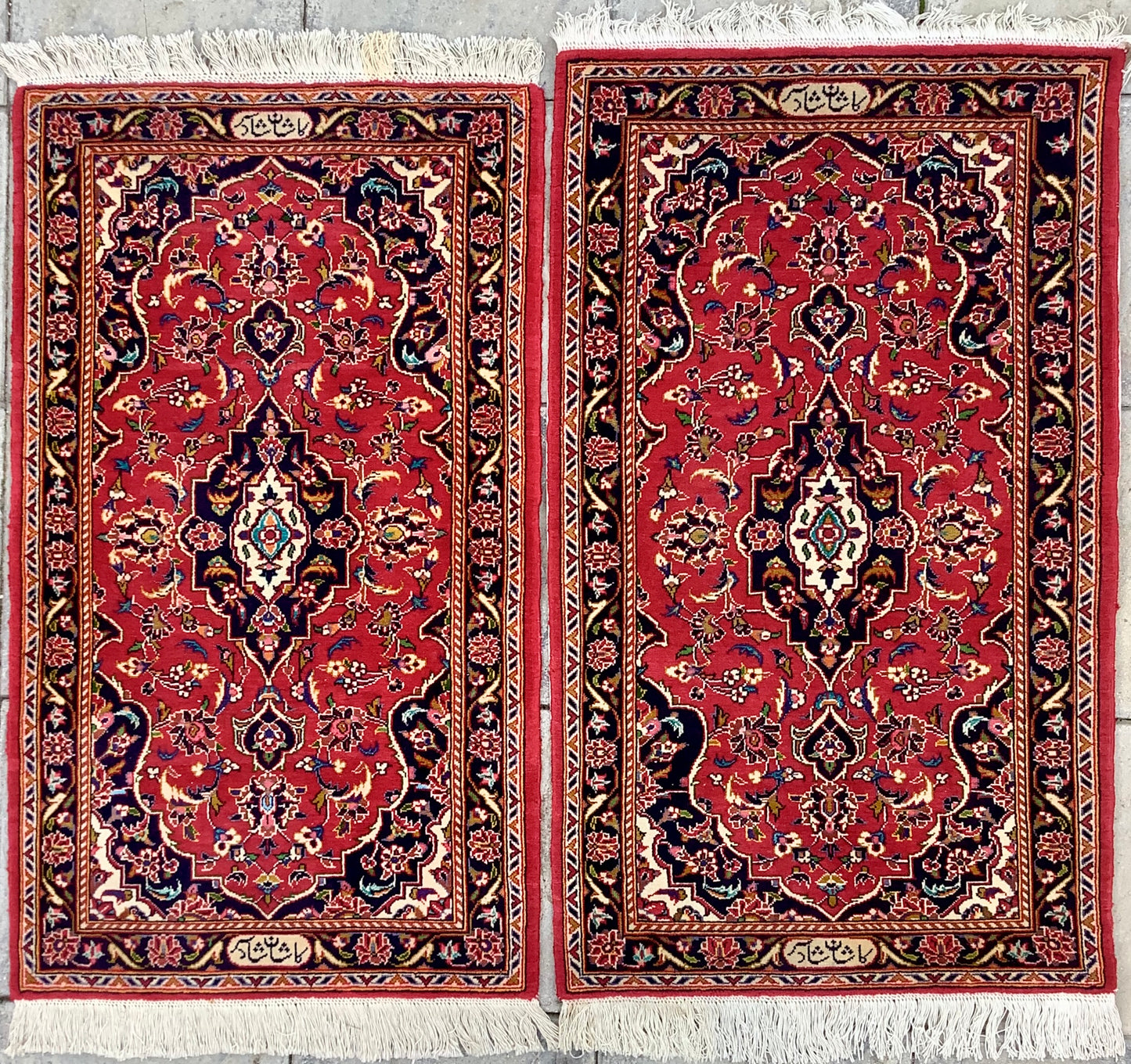 SHADSAR SIGNED KASHAN PAIR