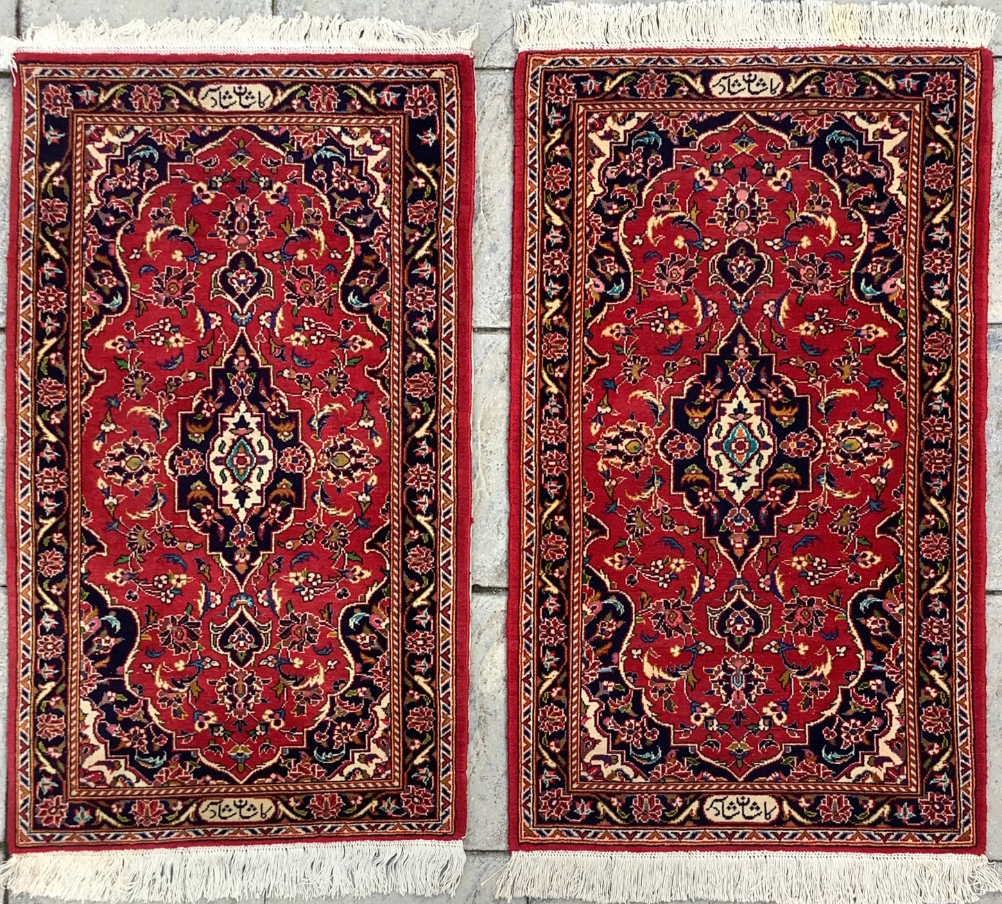 SHADSAR SIGNED KASHAN PAIR