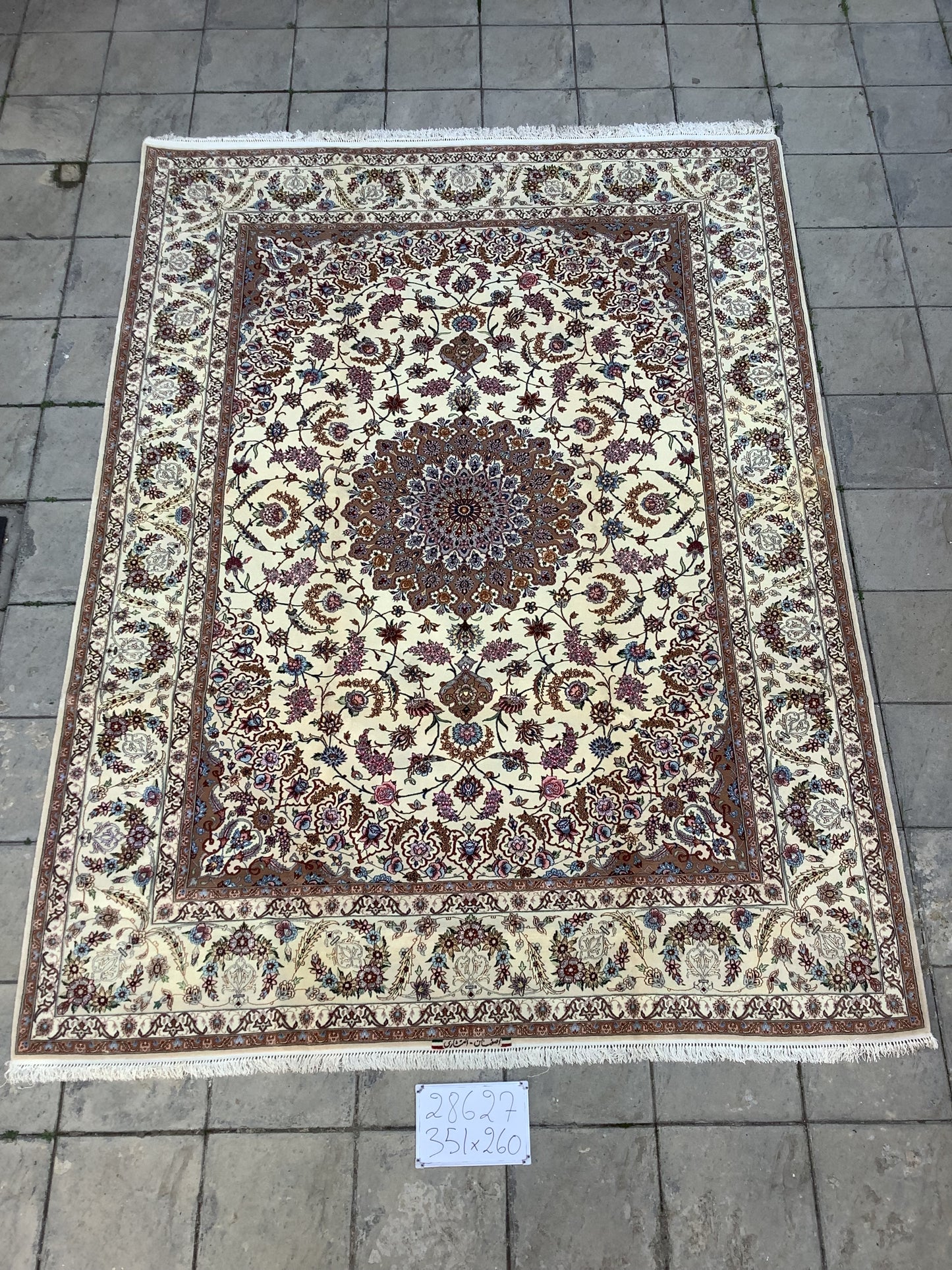CHIC LARGE ISFAHAN ON SILK