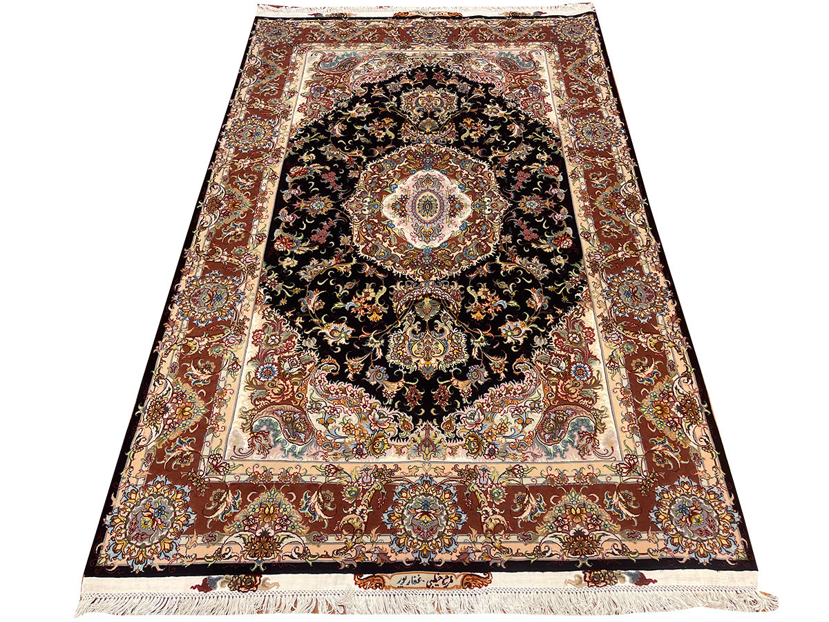 PAIR BLACK KHATIBI RUGS
