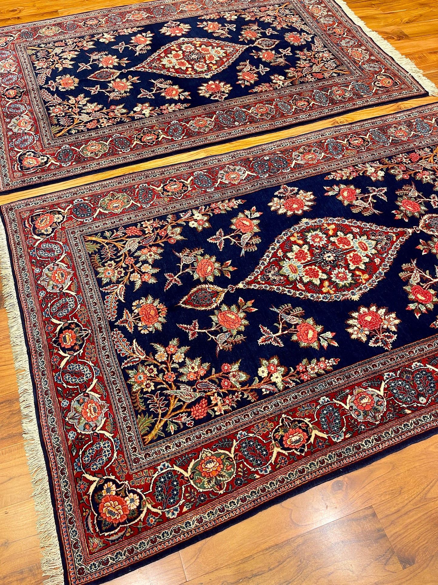 RARE GOL FARANG KASHAN PAIR