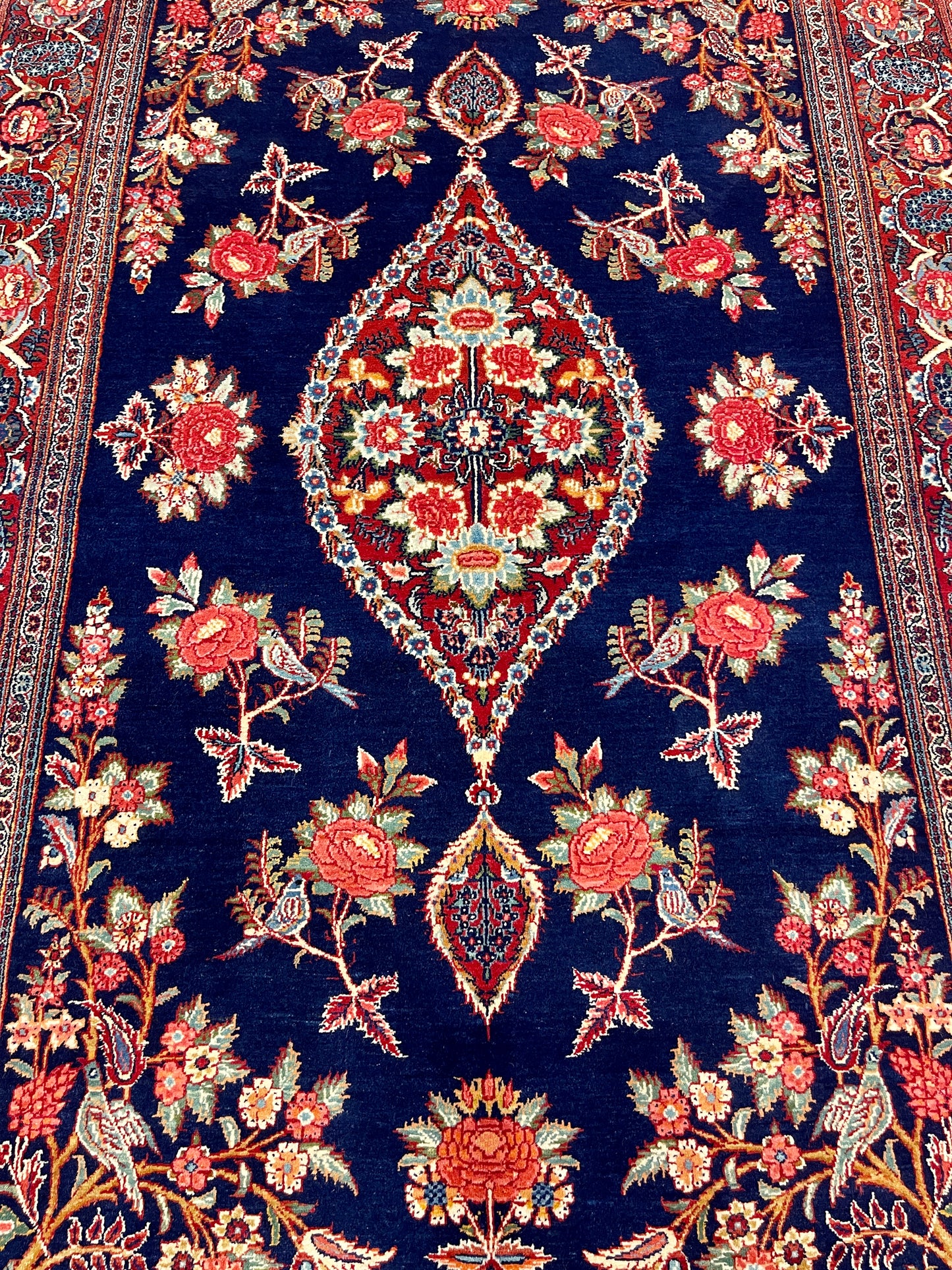 RARE GOL FARANG KASHAN PAIR