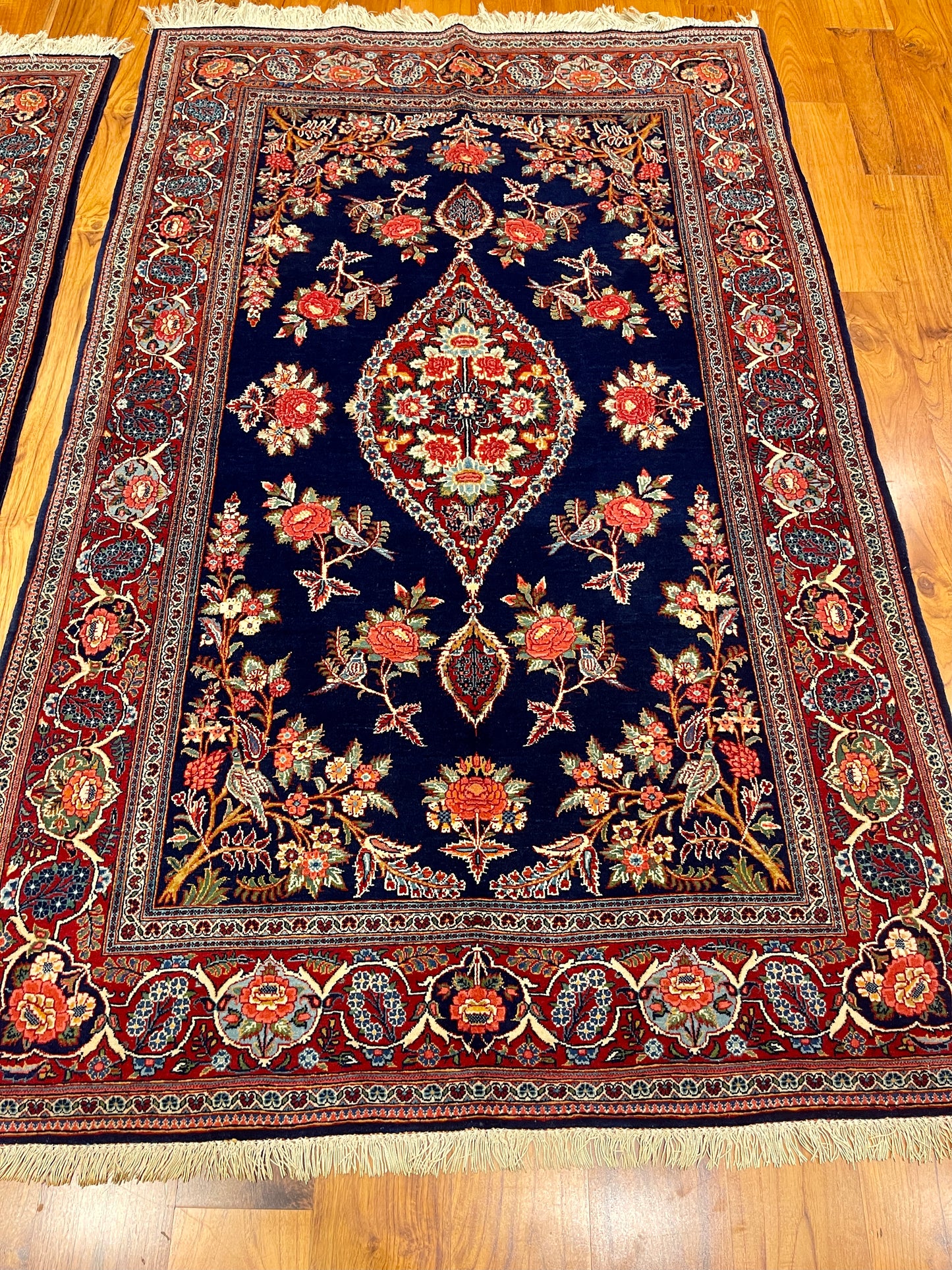 RARE GOL FARANG KASHAN PAIR