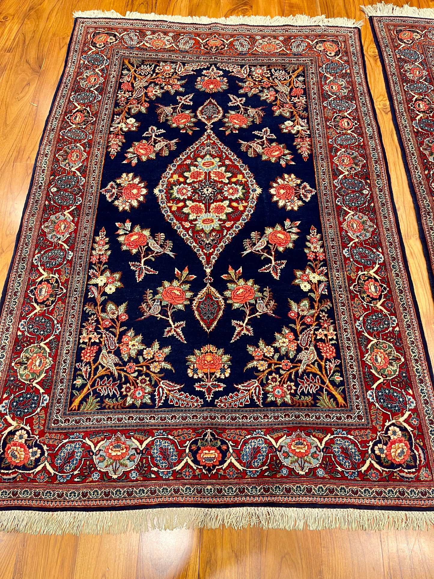 RARE GOL FARANG KASHAN PAIR