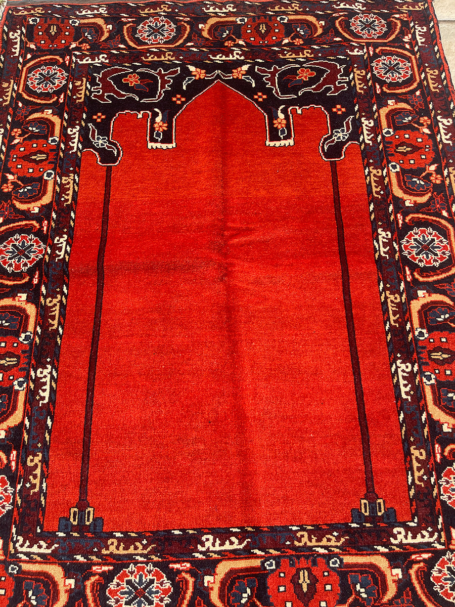 OLD AFGHAN PRAYER RUG