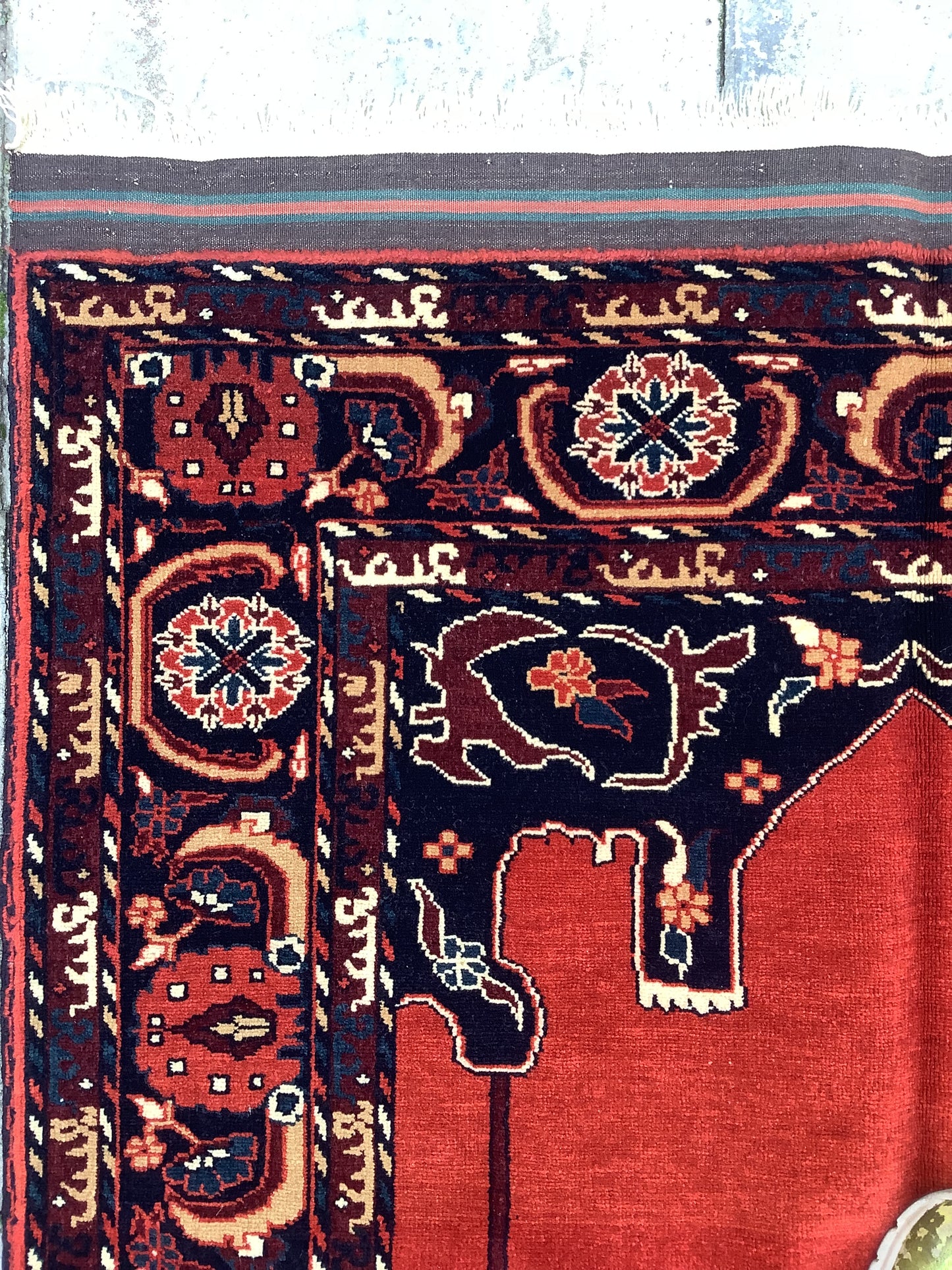 OLD AFGHAN PRAYER RUG