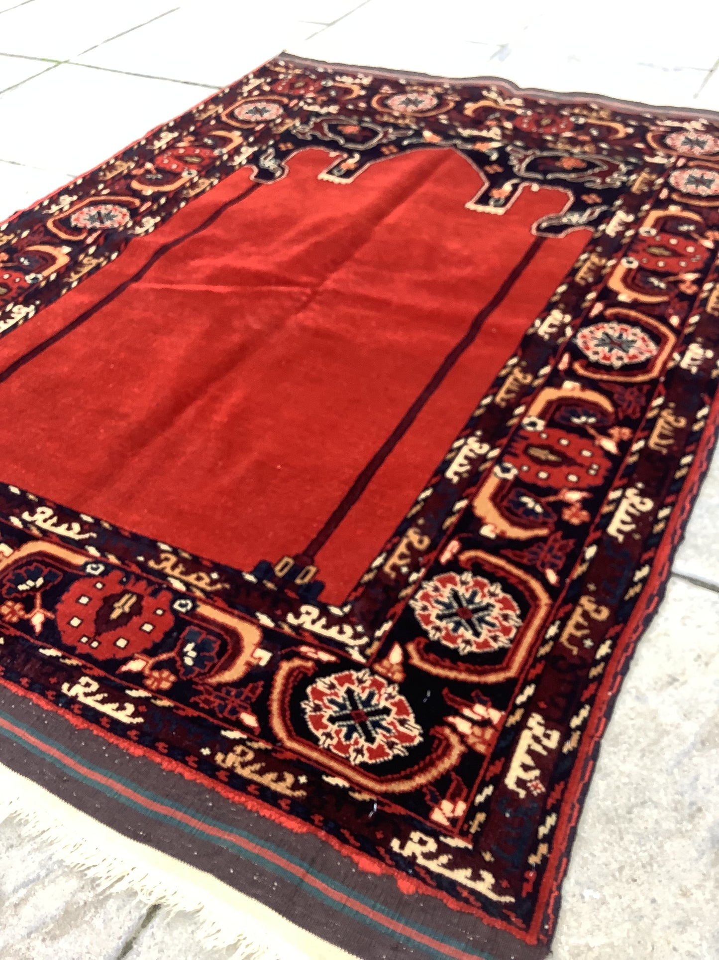 OLD AFGHAN PRAYER RUG