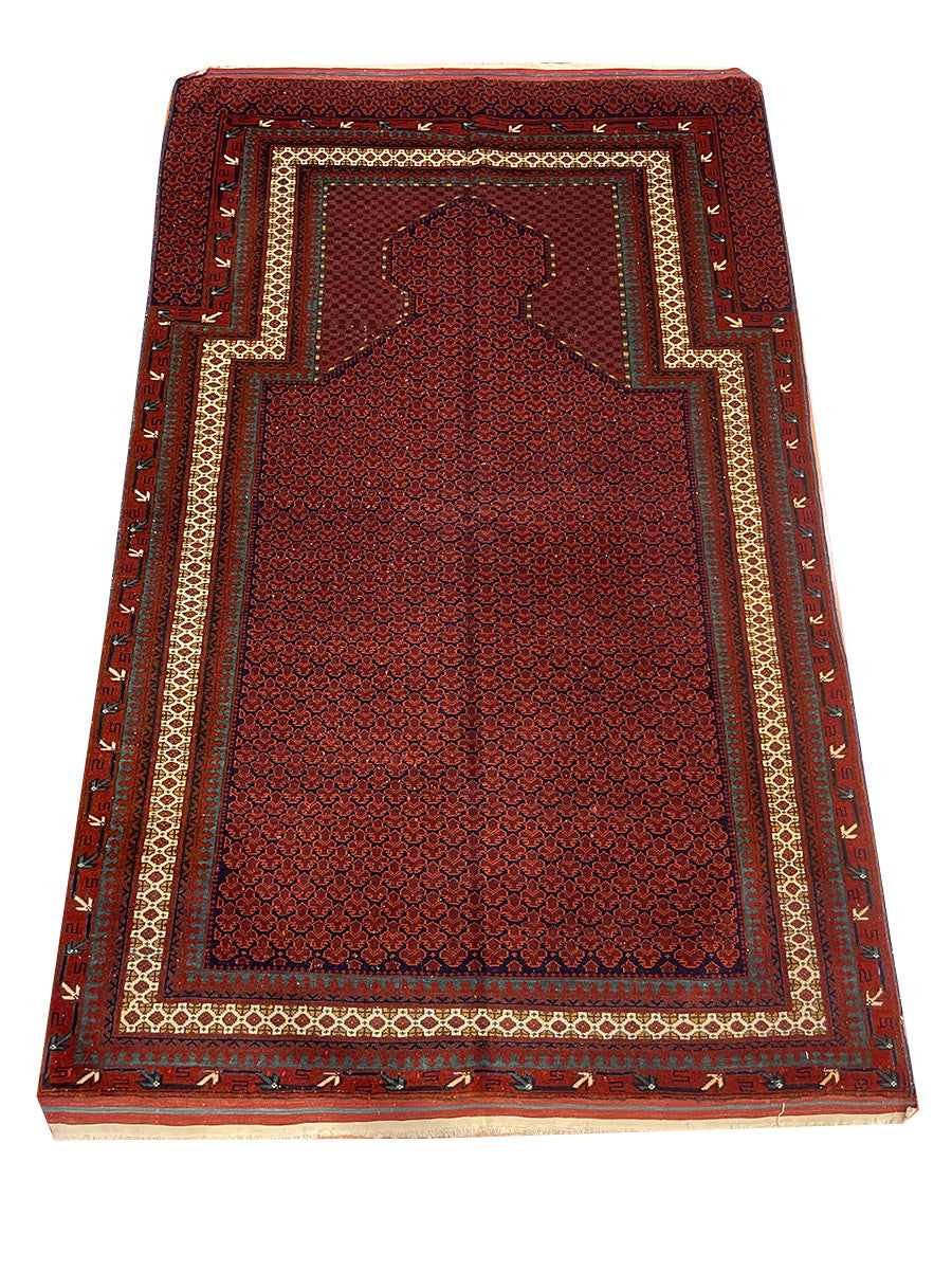 OLD AFGHAN PRAYER RUG