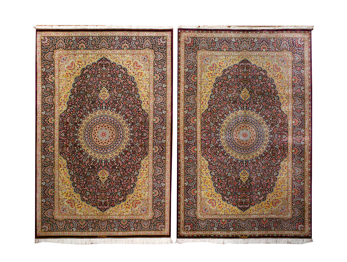 PAIR PURE SILK KAZEMI