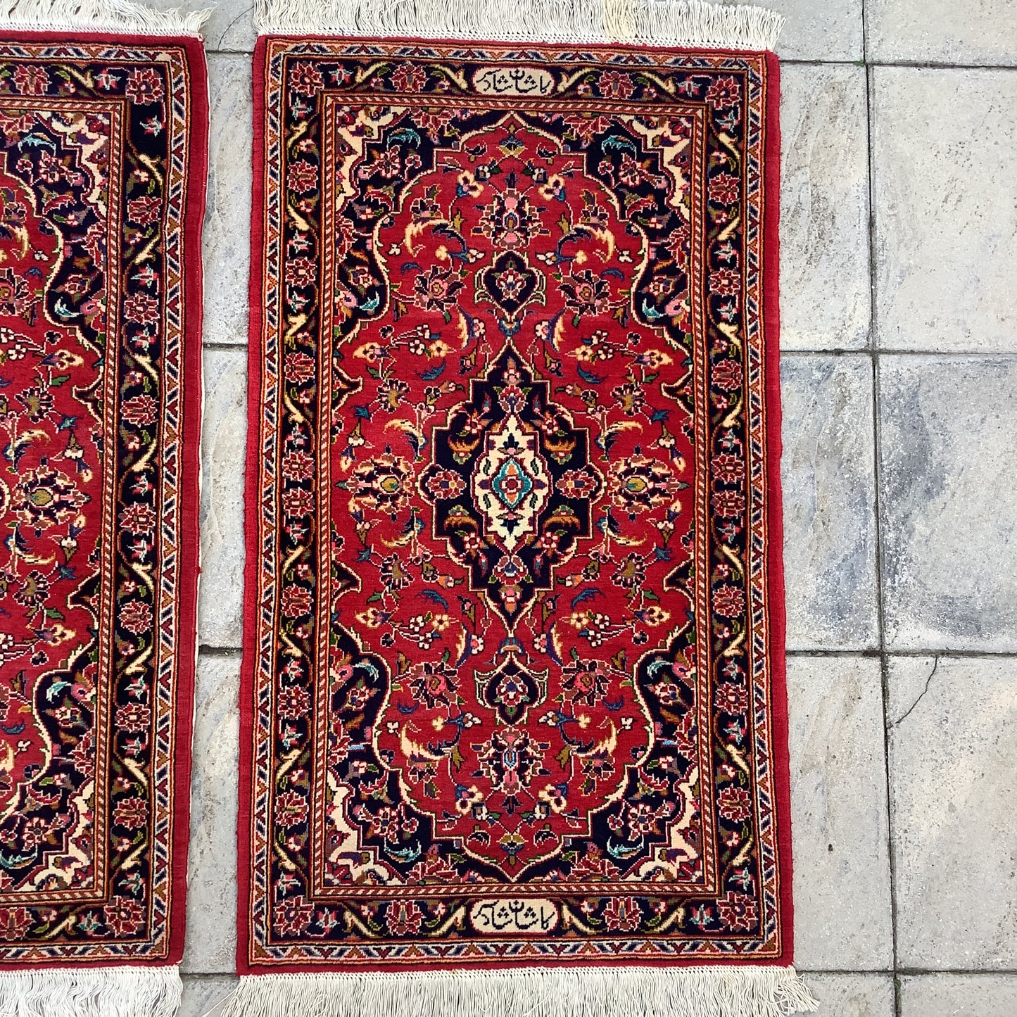SHADSAR SIGNED KASHAN PAIR