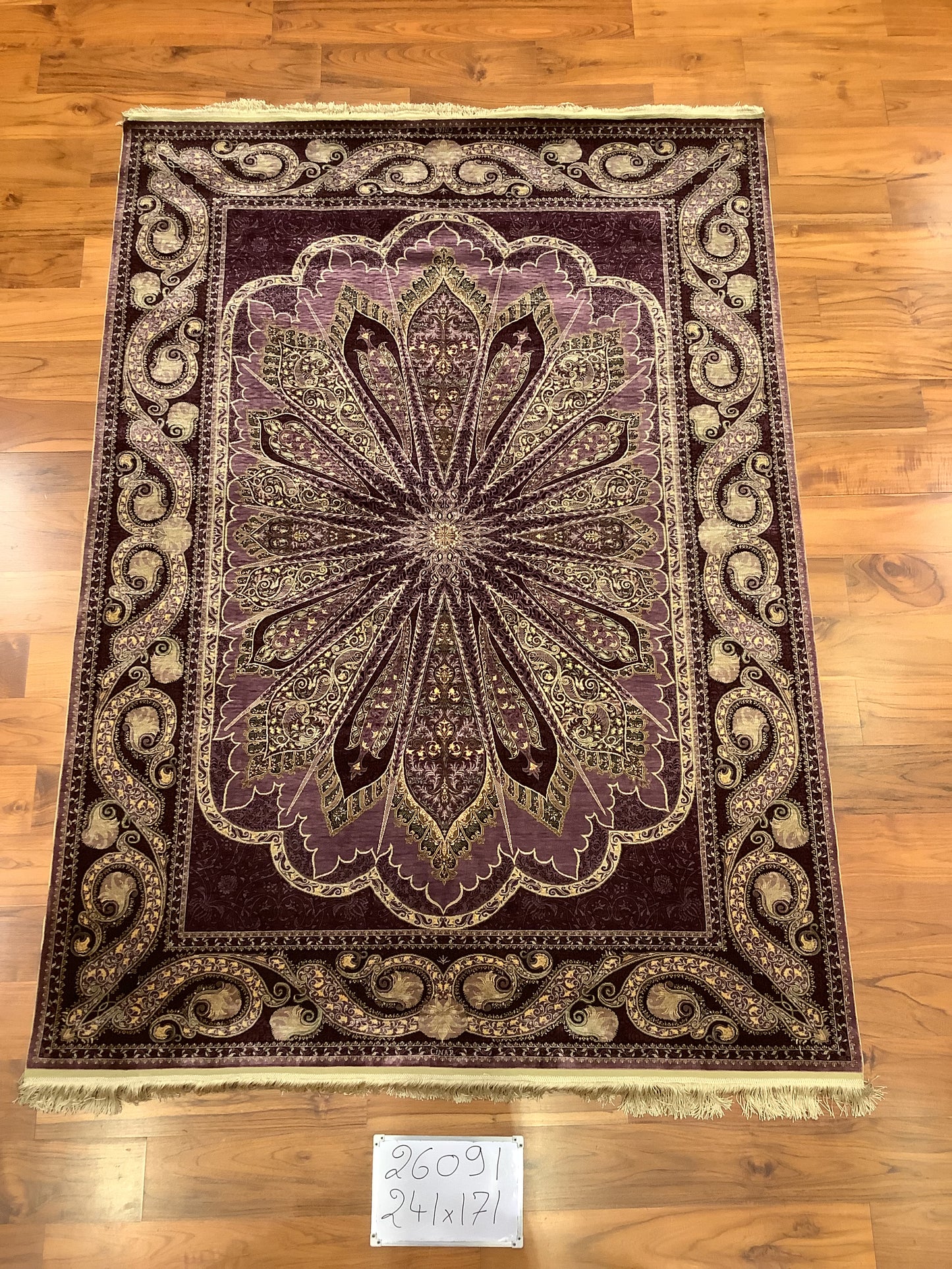 Purple Sunburst, A Pure Silk Hereke