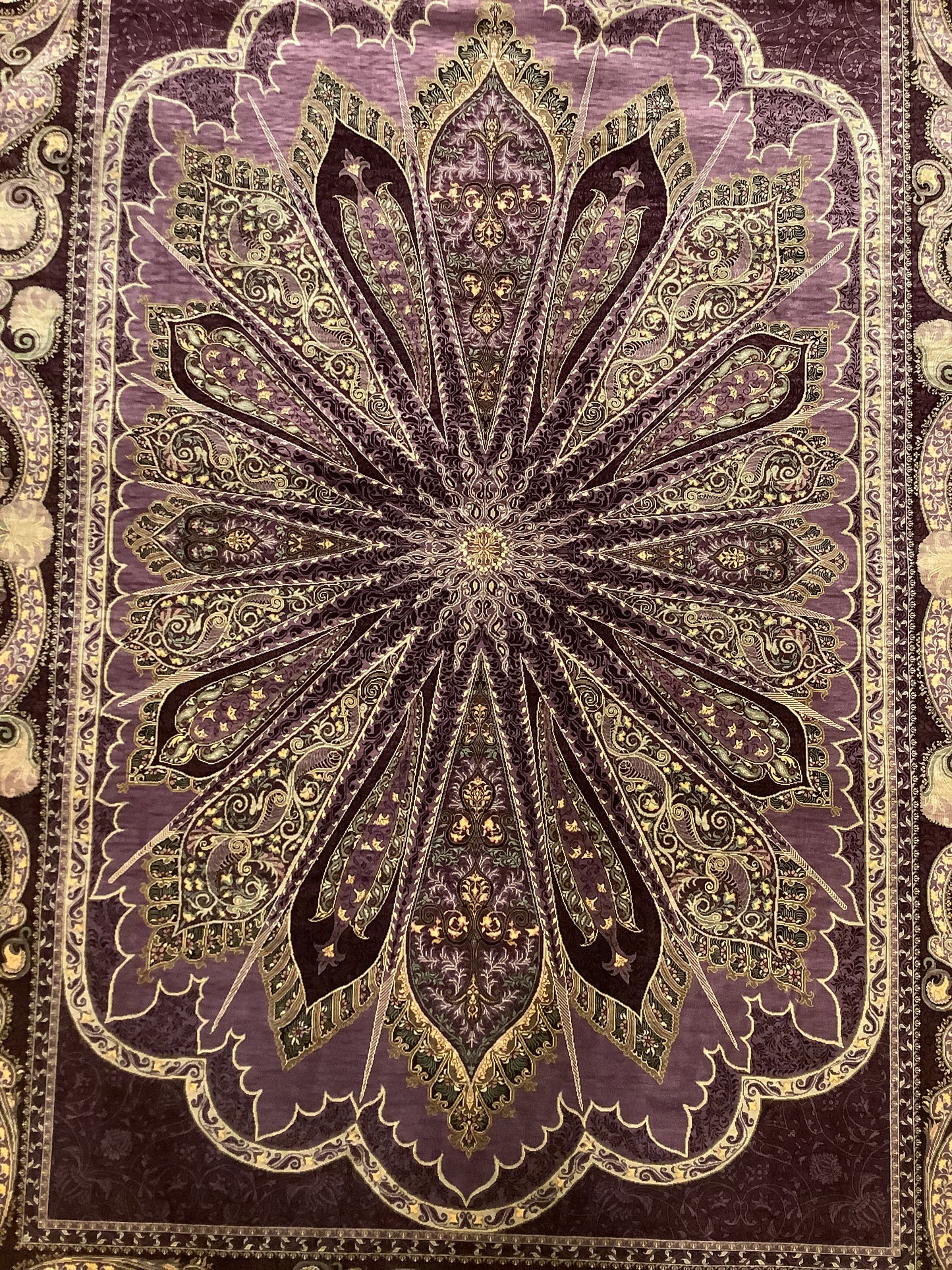 Purple Sunburst, A Pure Silk Hereke