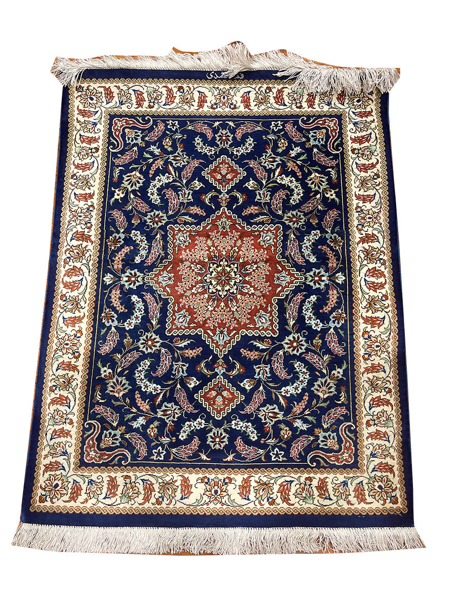 MINIATURE BLUE SILK