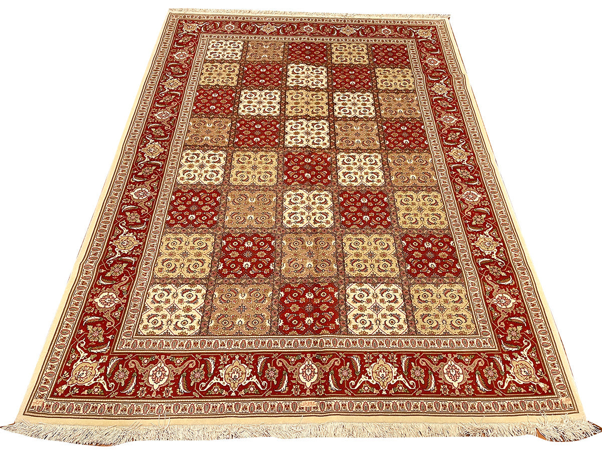 GARDEN SQUARES ON SILK