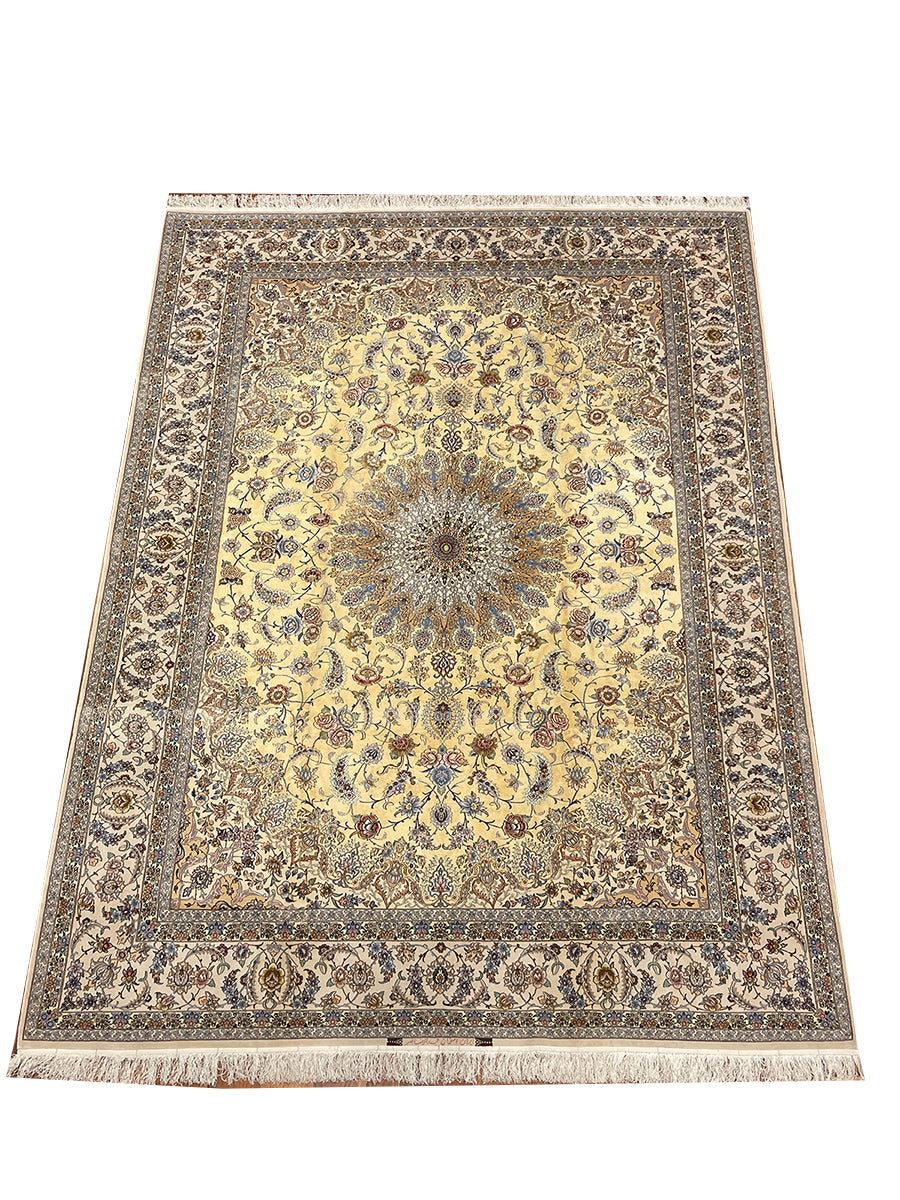 EXTRA FINE SAFFRON SILK ISFAHAN