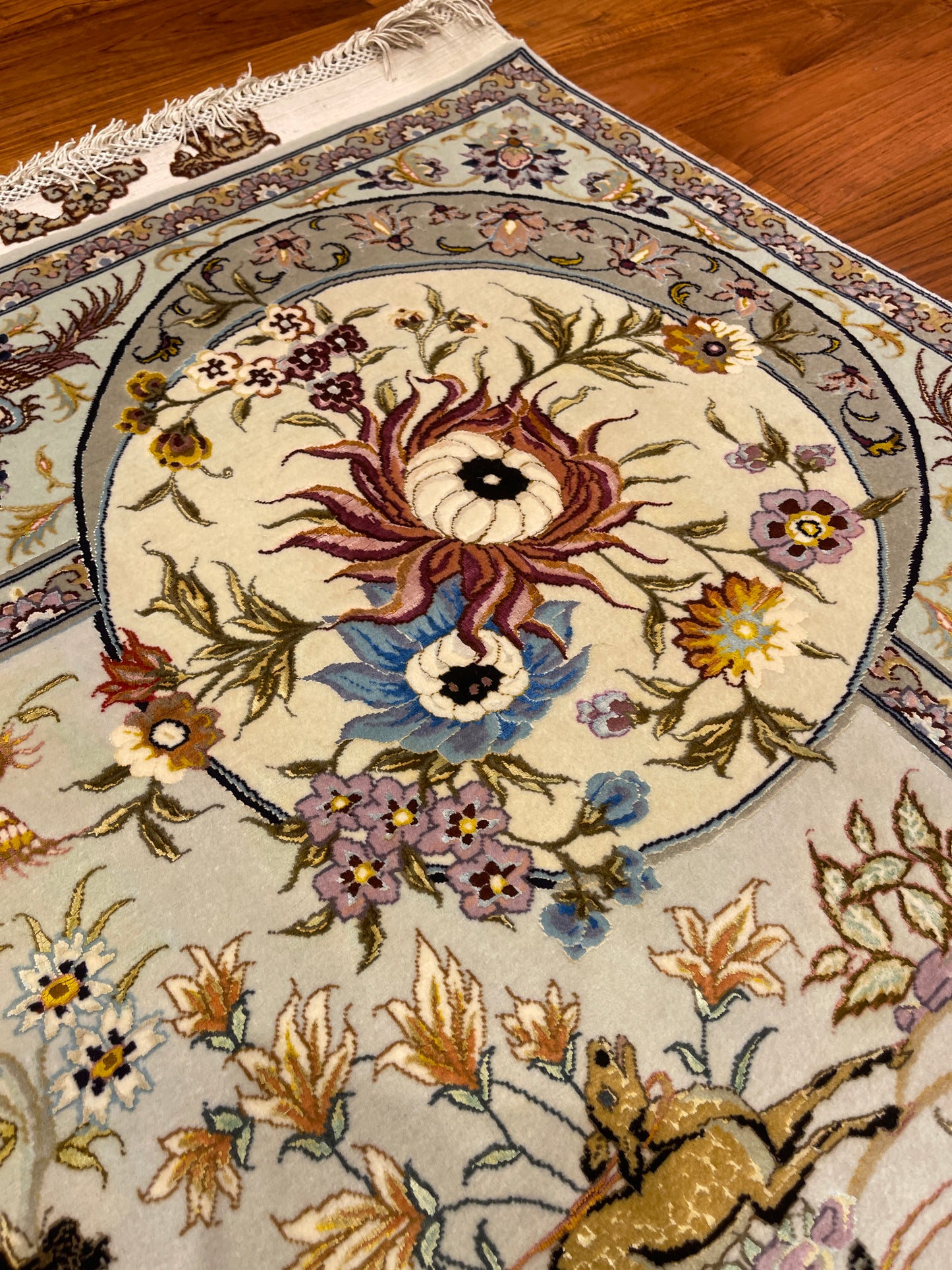 HUNTING TABLEAU ON SILK