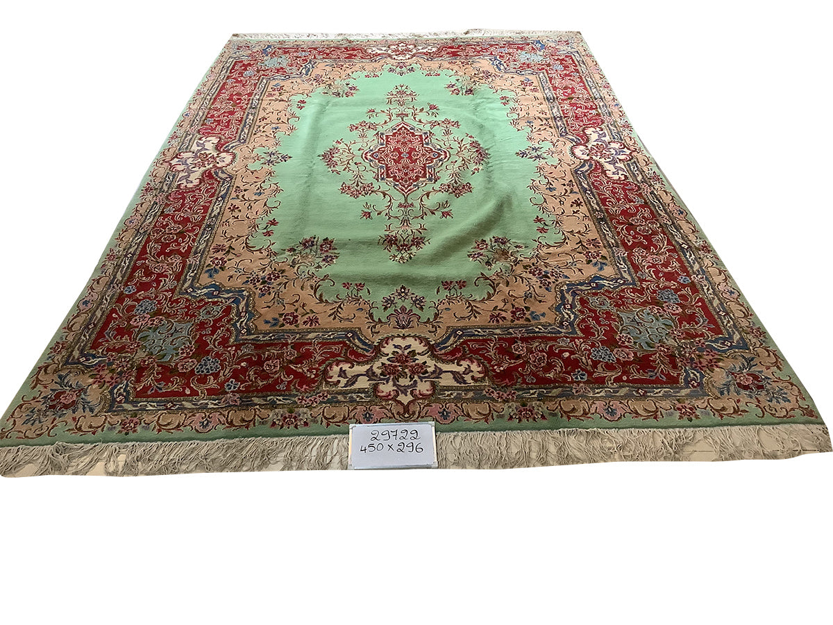 PISTACHIO GREEN VINTAGE MILLEFLEURS