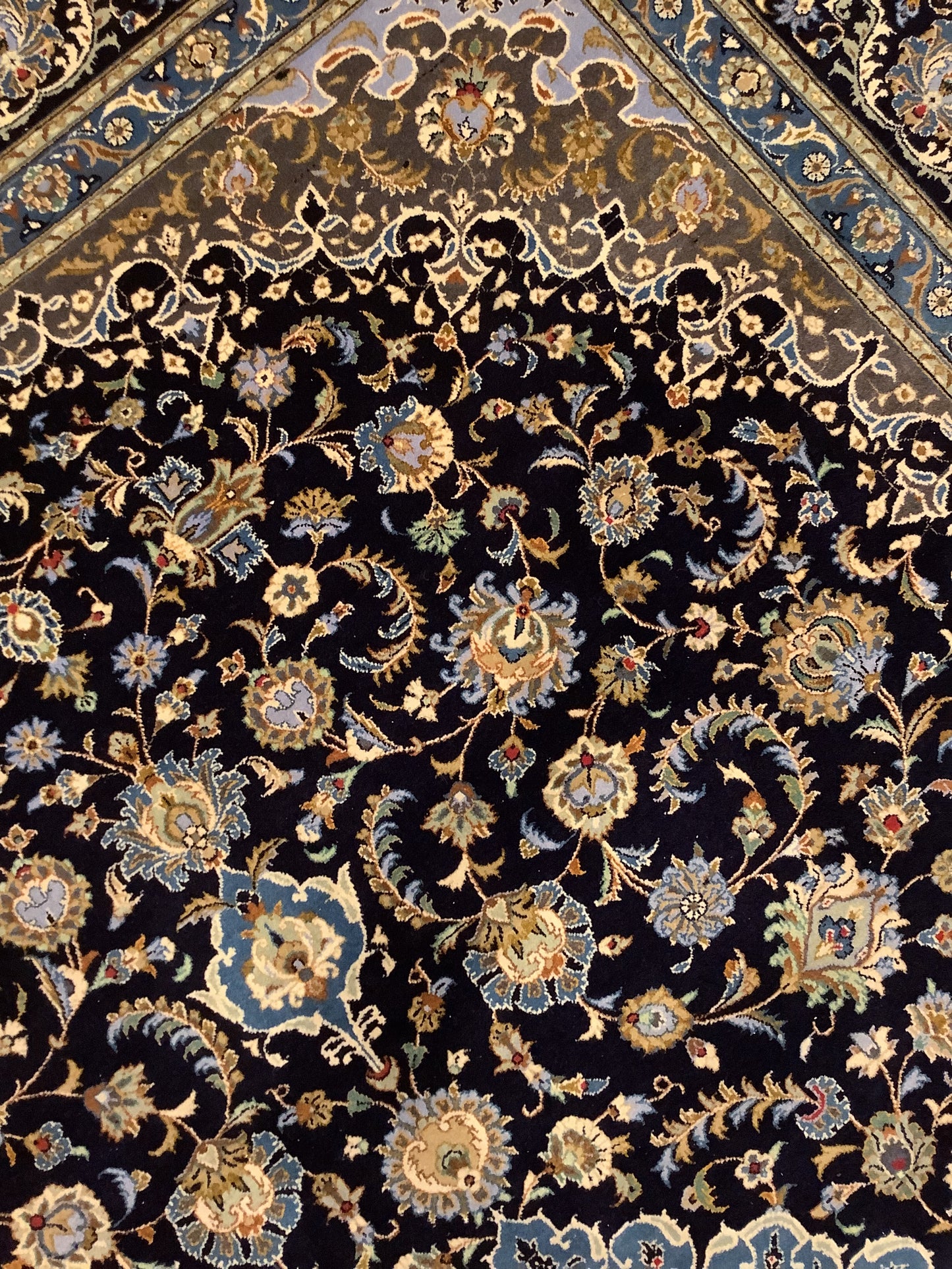 VINTAGE BLUE KASHAN