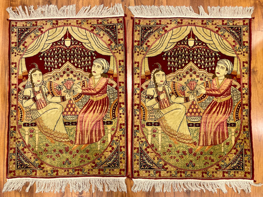 Kerman Pictorial Pair