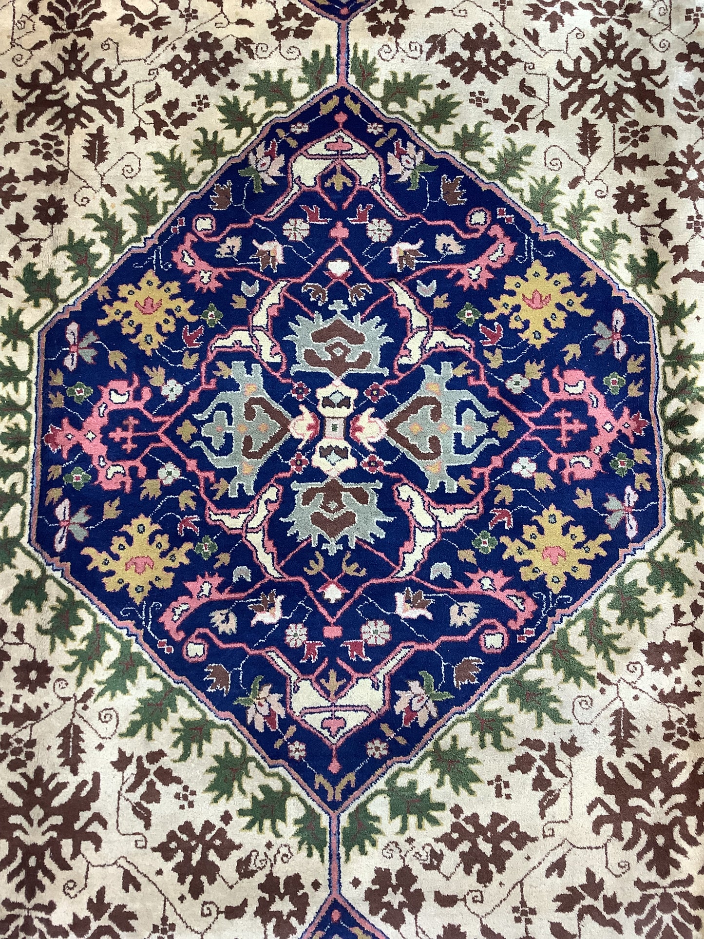 PAIR ANTIQUE TABRIZ HERIZ