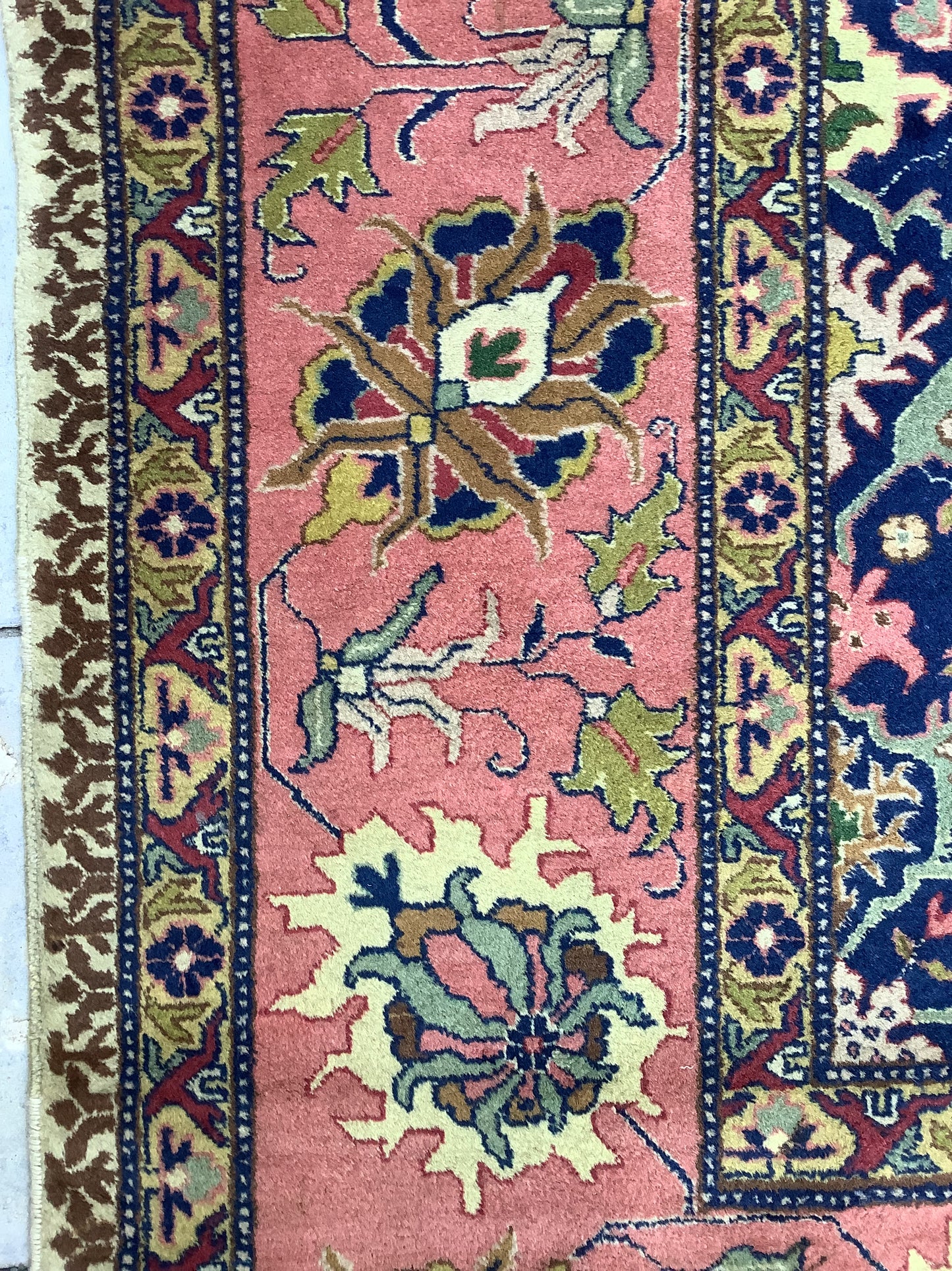 PAIR ANTIQUE TABRIZ HERIZ