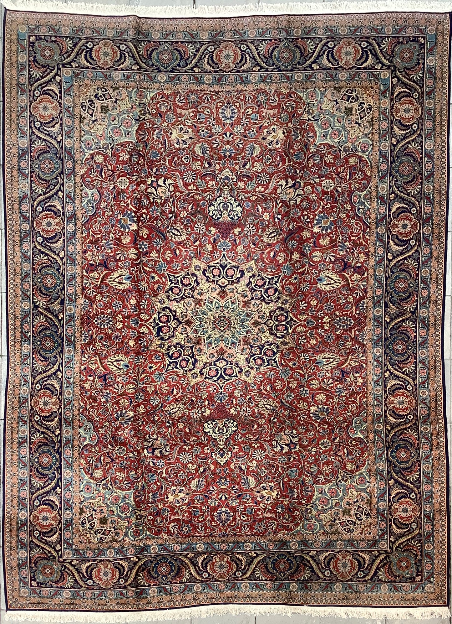 ANTIQUE RED KASHAN