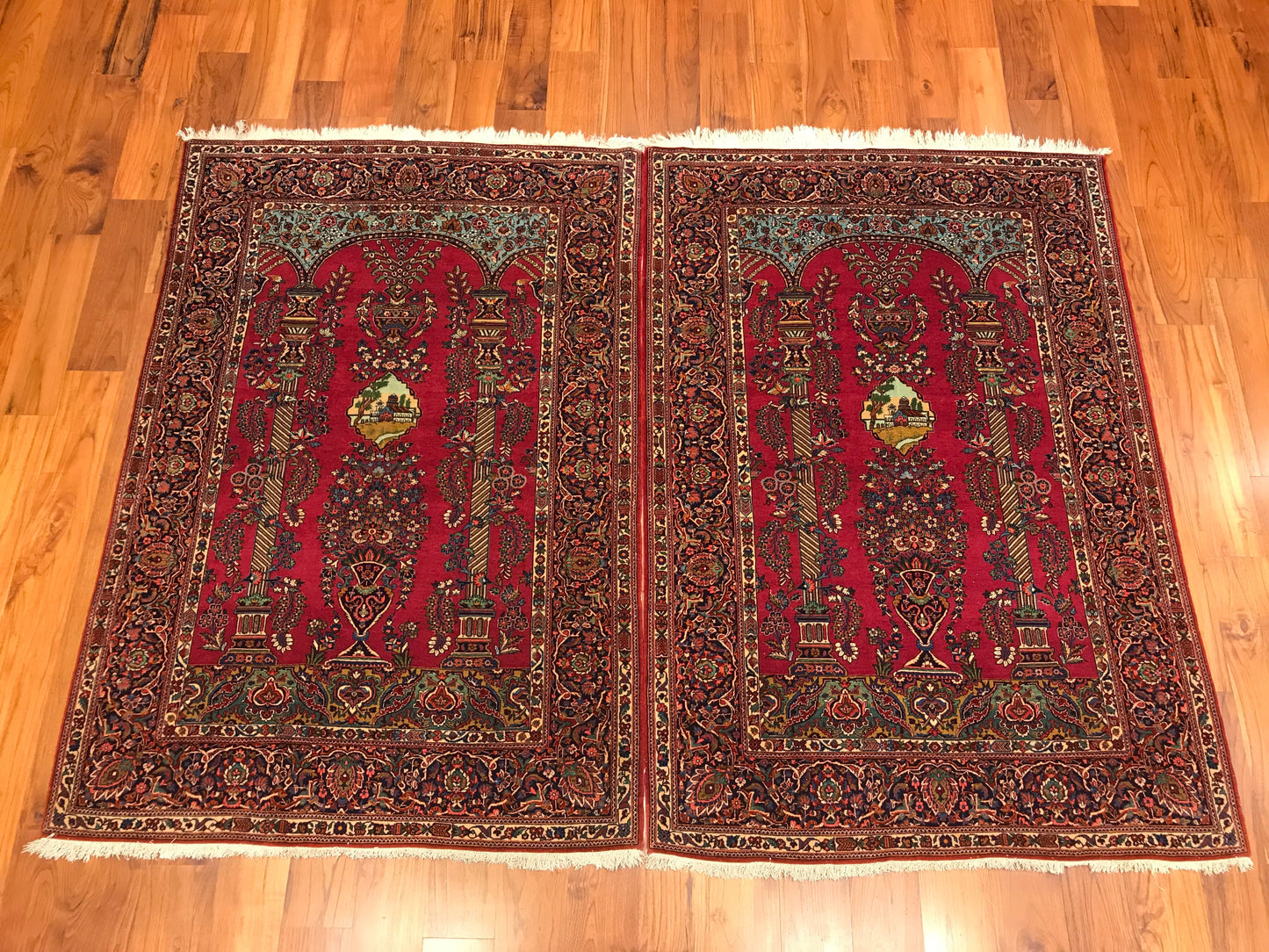 ANTIQUE KASHAN PAIR