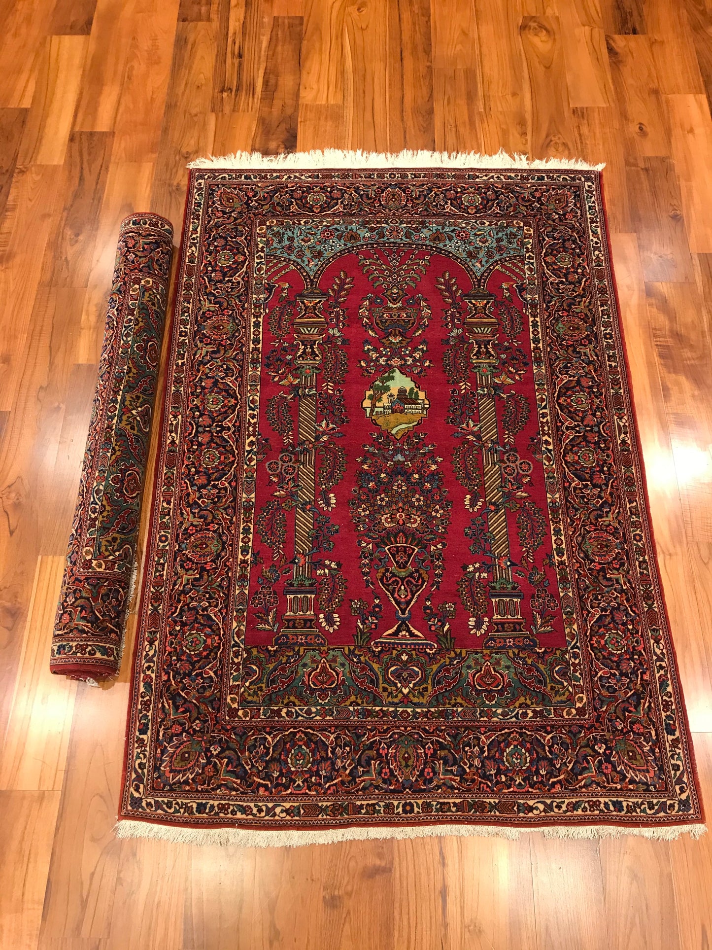 ANTIQUE KASHAN PAIR