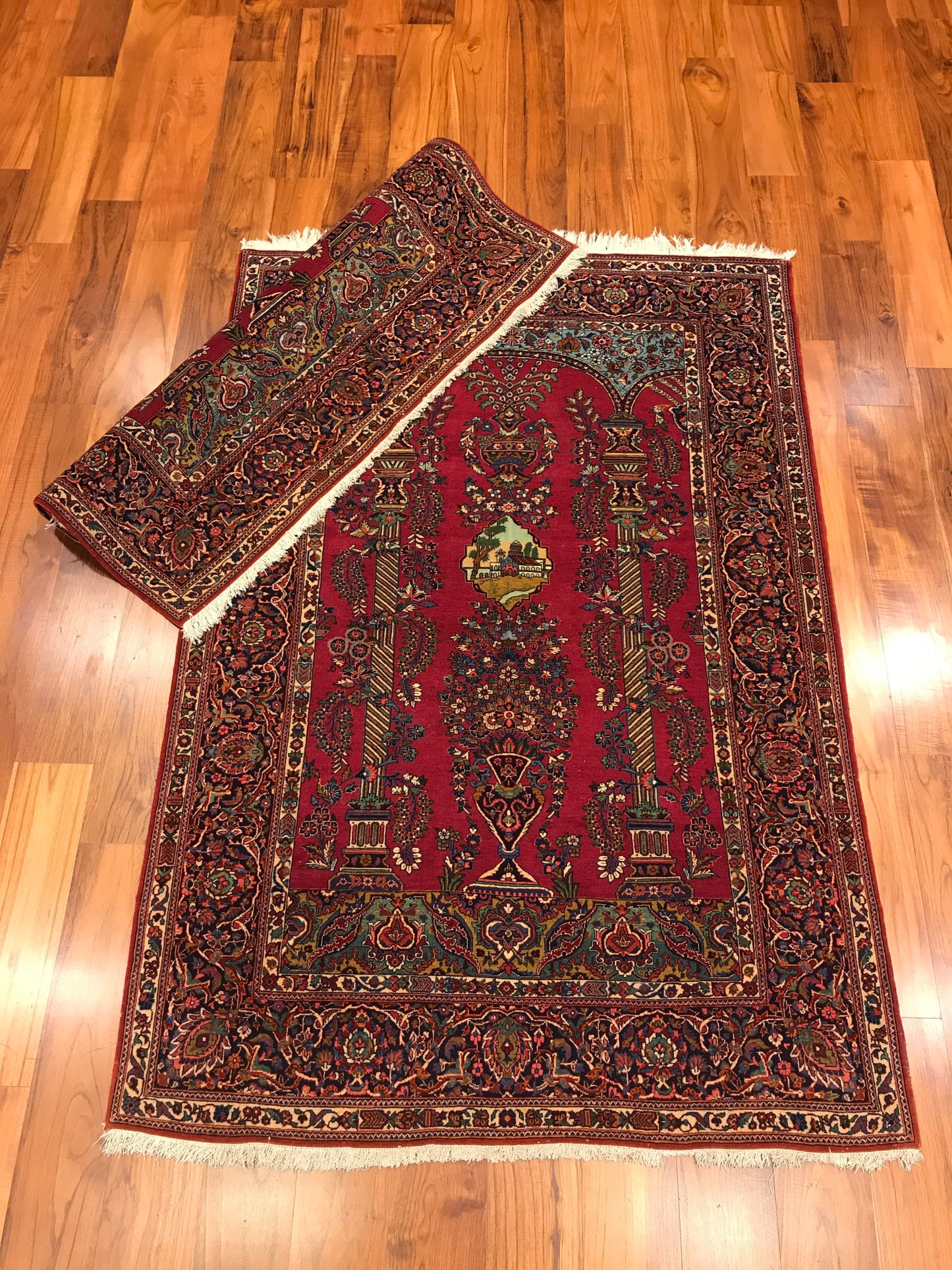 ANTIQUE KASHAN PAIR