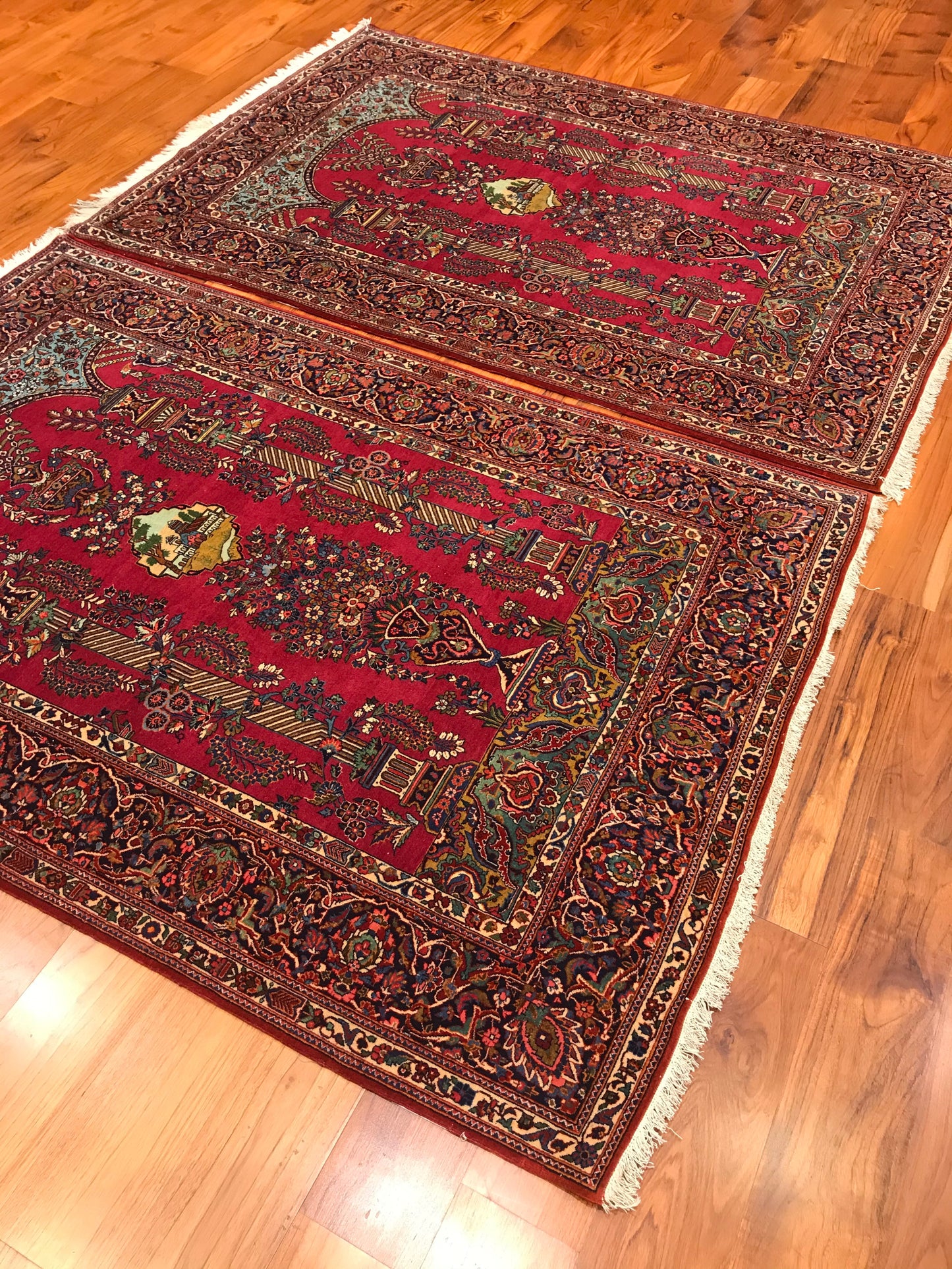 ANTIQUE KASHAN PAIR