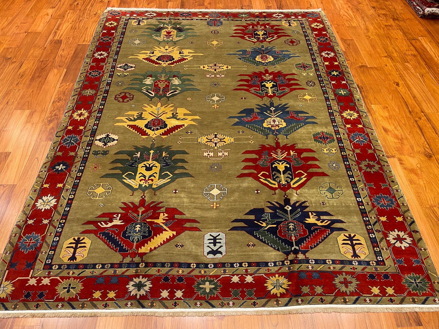 Majestic Olive Green Kazak