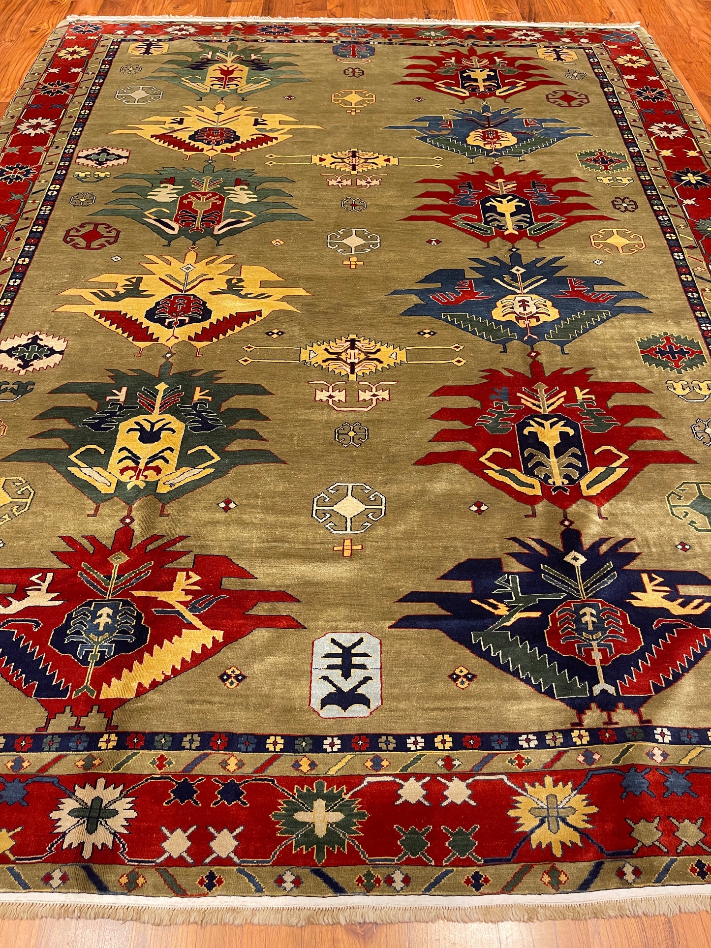 Majestic Olive Green Kazak
