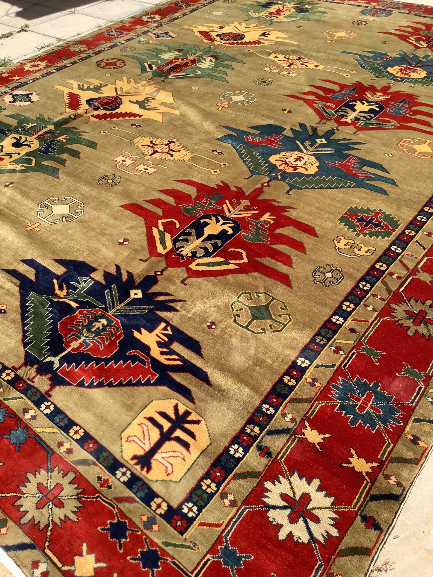 Majestic Olive Green Kazak