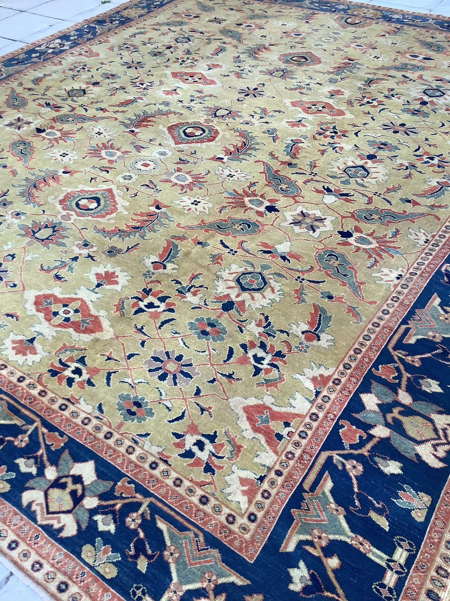 Vintage Green Ushak