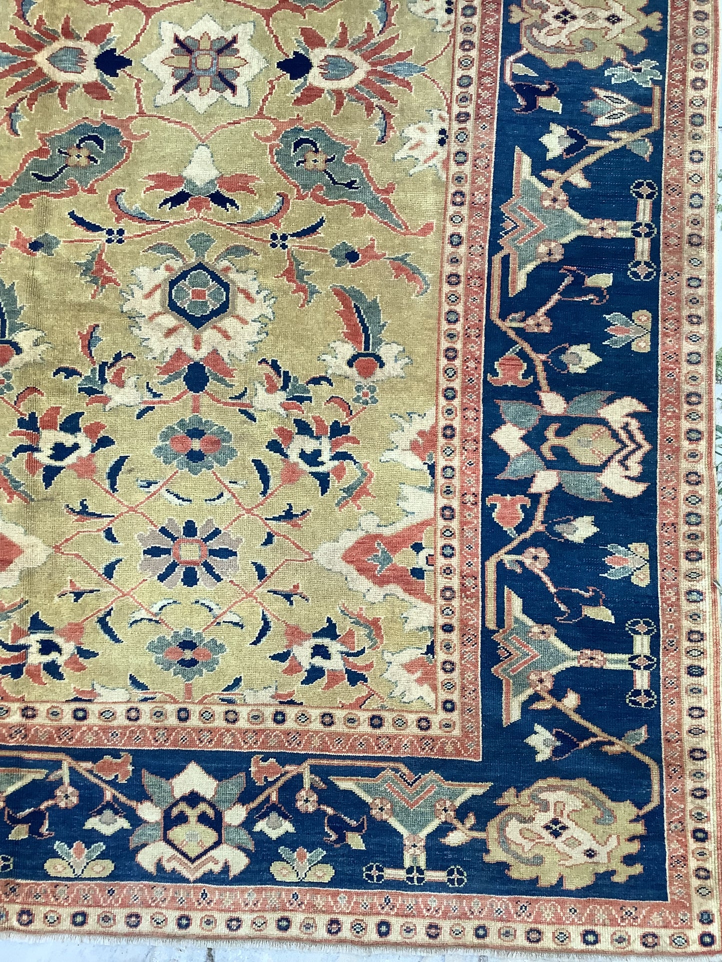Vintage Green Ushak