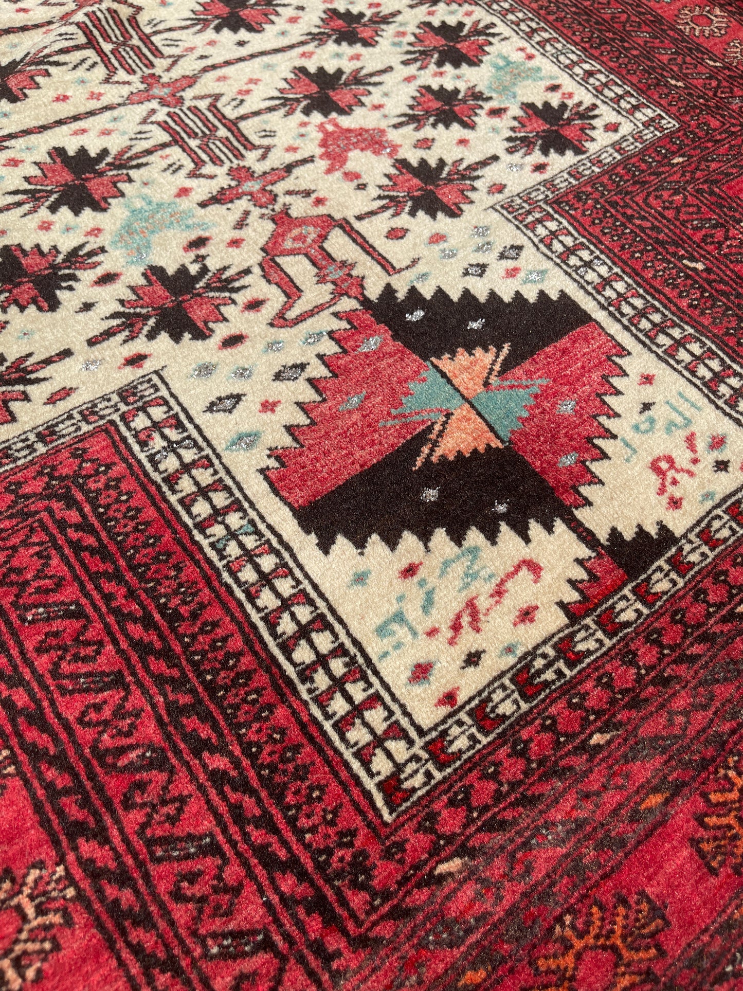 PART SILK BALUCH PRAYER (SIGNED & DATED)