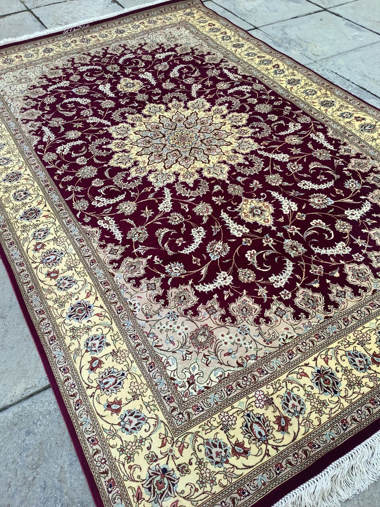BURGUNDY PURE SILK