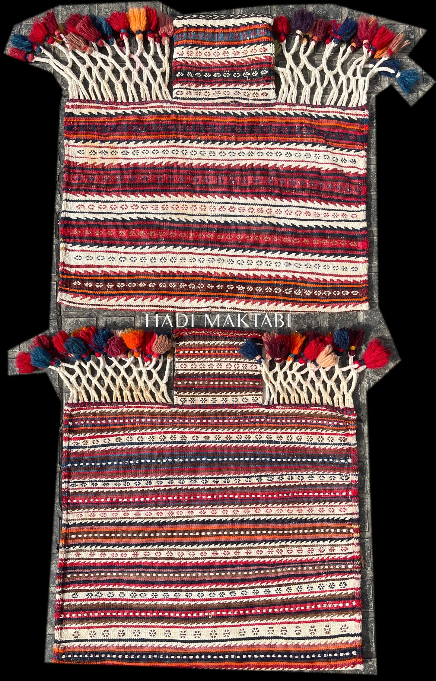 Pair of Afshar Sumakh Saltbags