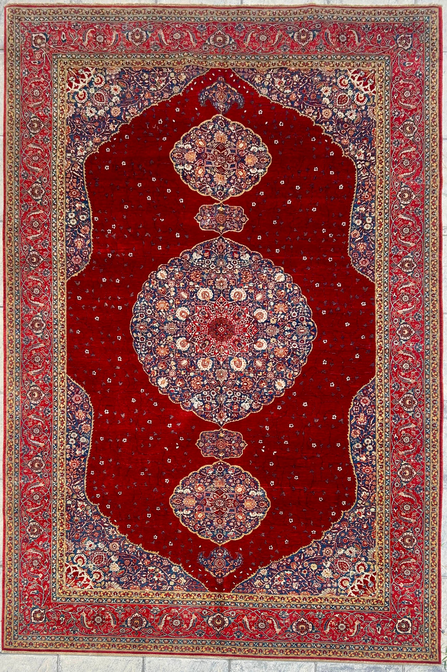 Samsun Hajji Jalili Red Part Silk