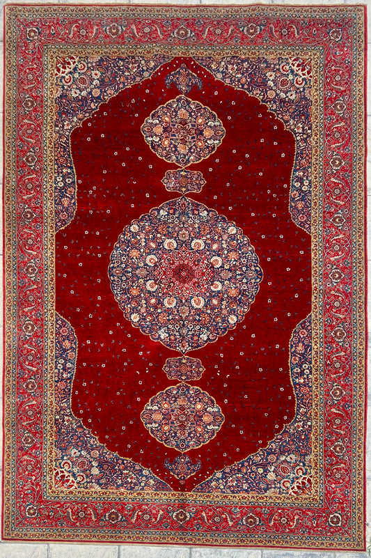 Samsun Hajji Jalili Red Part Silk